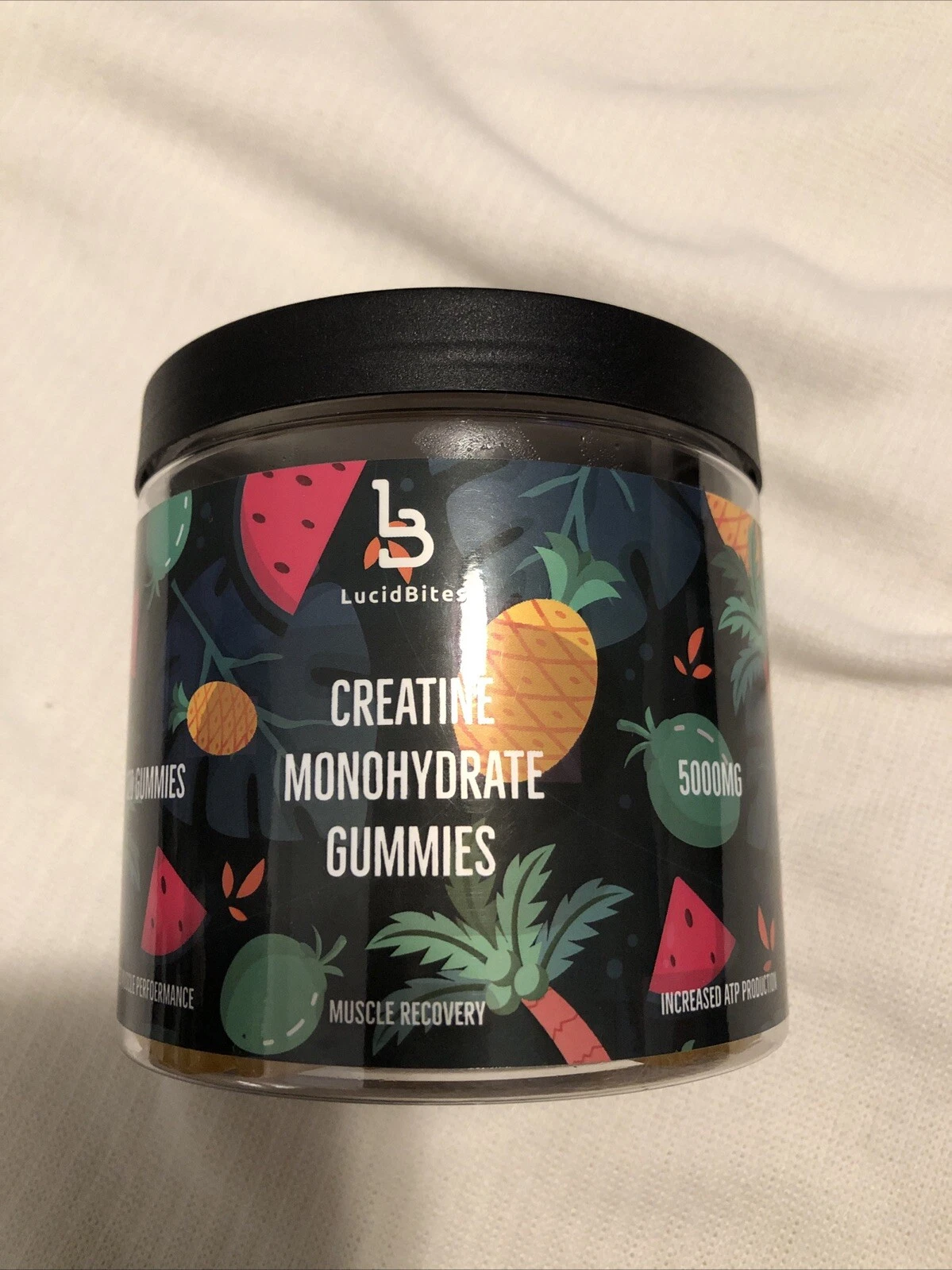 LucidBites Creatine Monohydrate Gummies 120 Count Passion fruit ￼