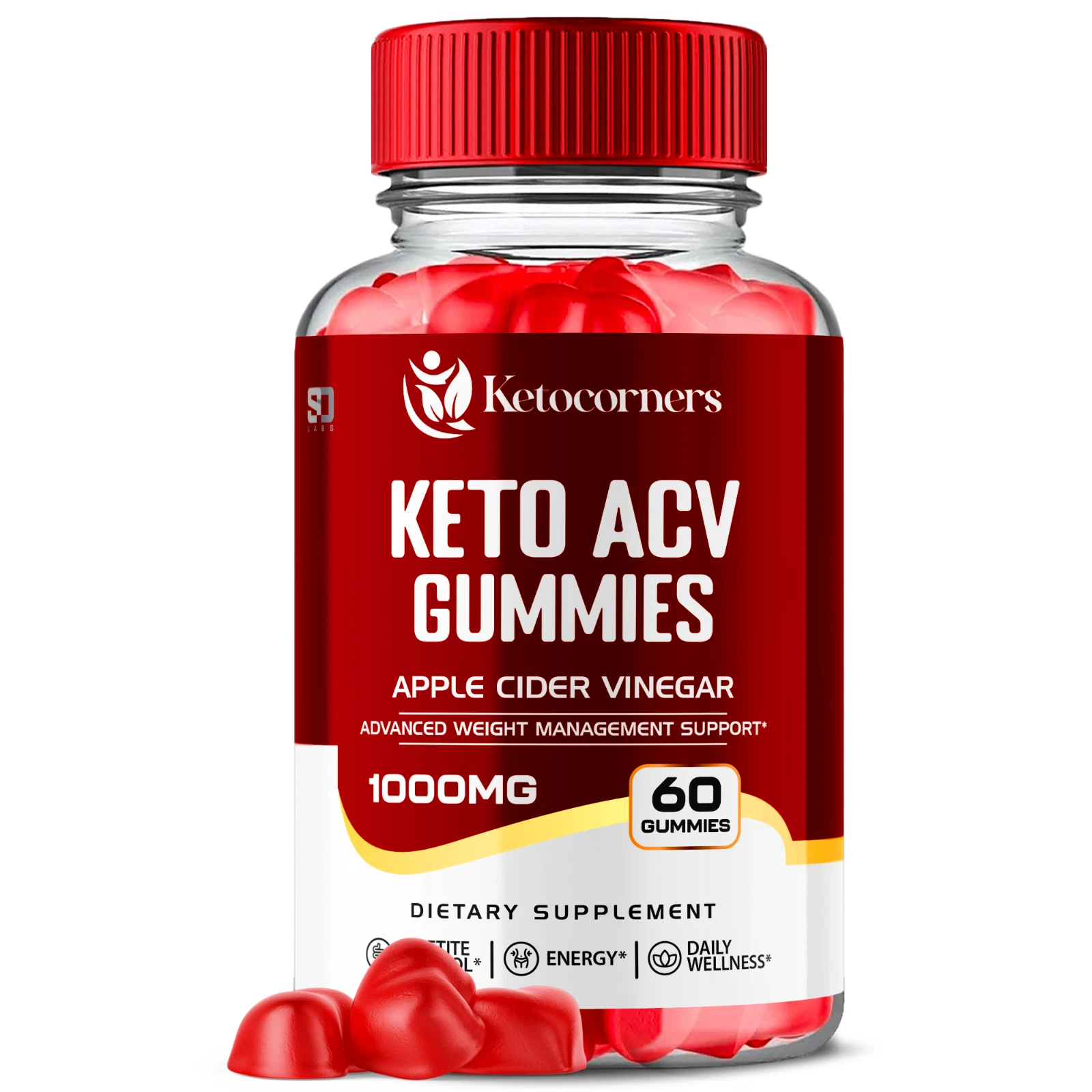 Ketocorners Keto ACV Gummies - Boost Energy and Weight Management 60 Gummies
