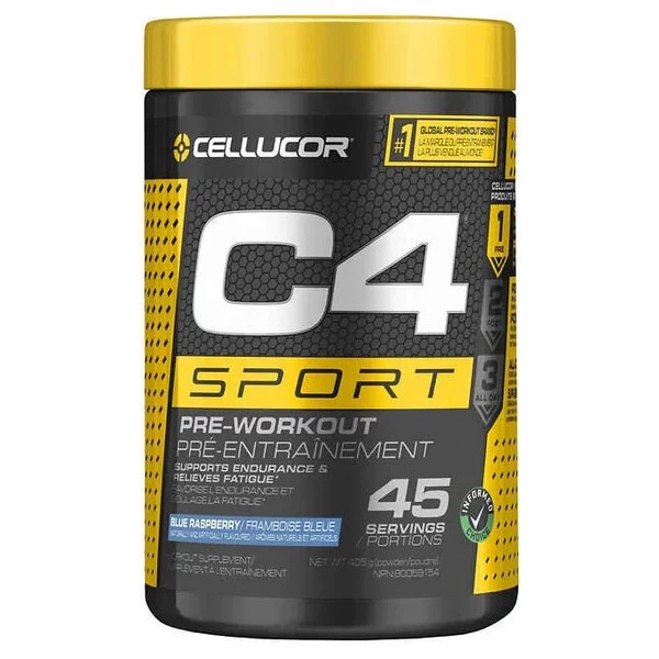 Cellucor C4 Sport Pre-Workout Supplement 405g/45 Servings, Blue Raspberry