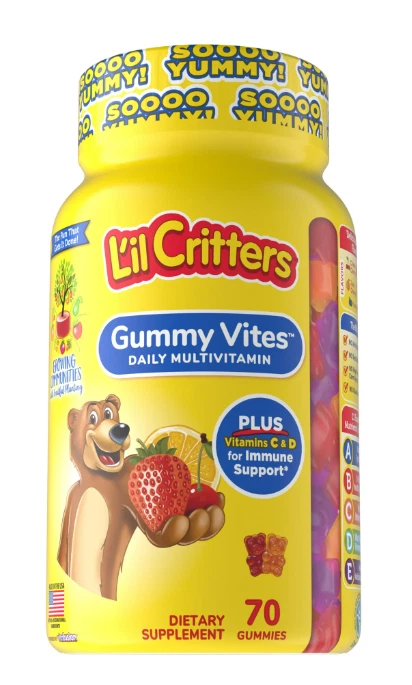 L’il Critters Gummy Vites Daily Gummy Multivitamin for Kids, Vitamin C 70ct