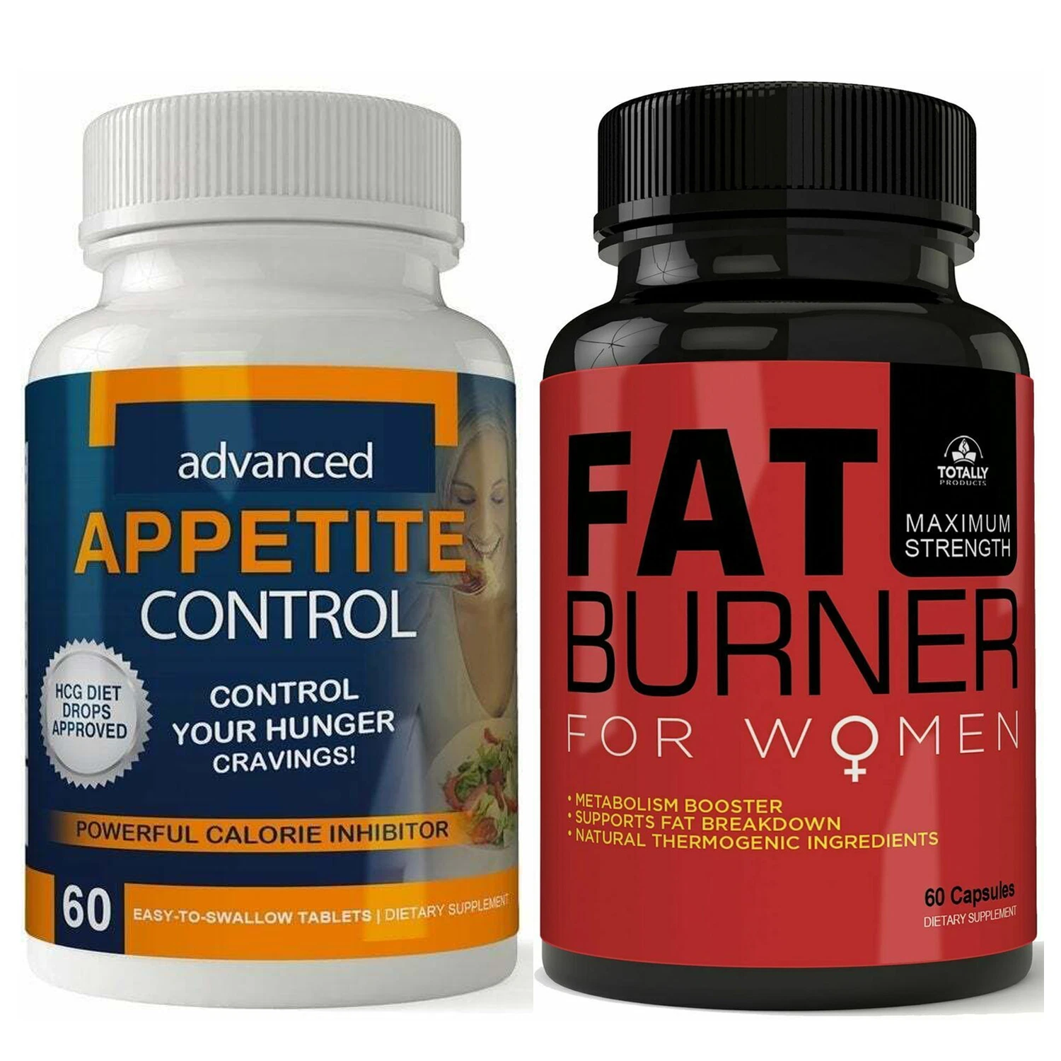 Appetite Control Supplements & Women's Fat Burner Metabolism Booster Capsules