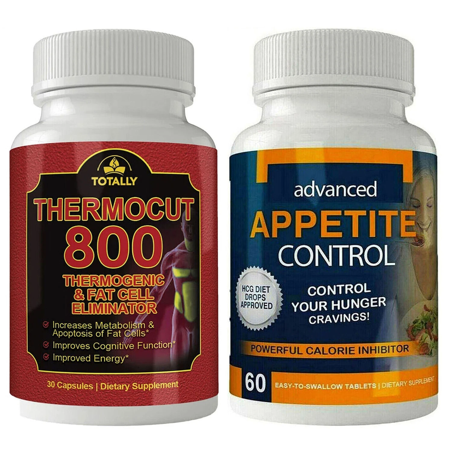 Thermogenic Fat Burner Pills & Appetite Control Weight Loss Dietary Supplements
