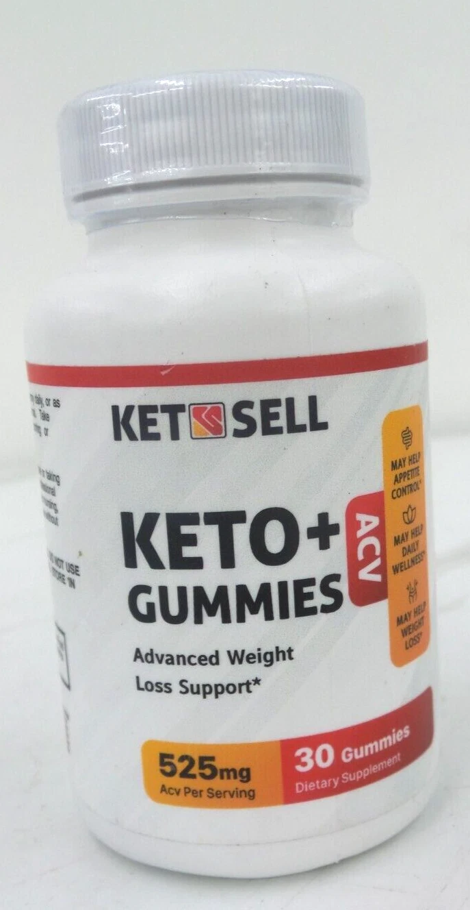 KETOSELL KETO+ACV GUMMIES 525mg 30 gummies EXP: 03/26 (G133173-1 B5)