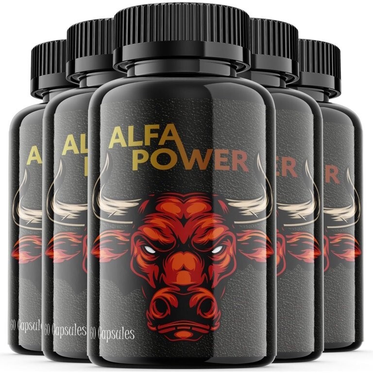 (5 Pack) Alfa Power - Vegan, Male Vitality Supplement Pills - 300 Capsules