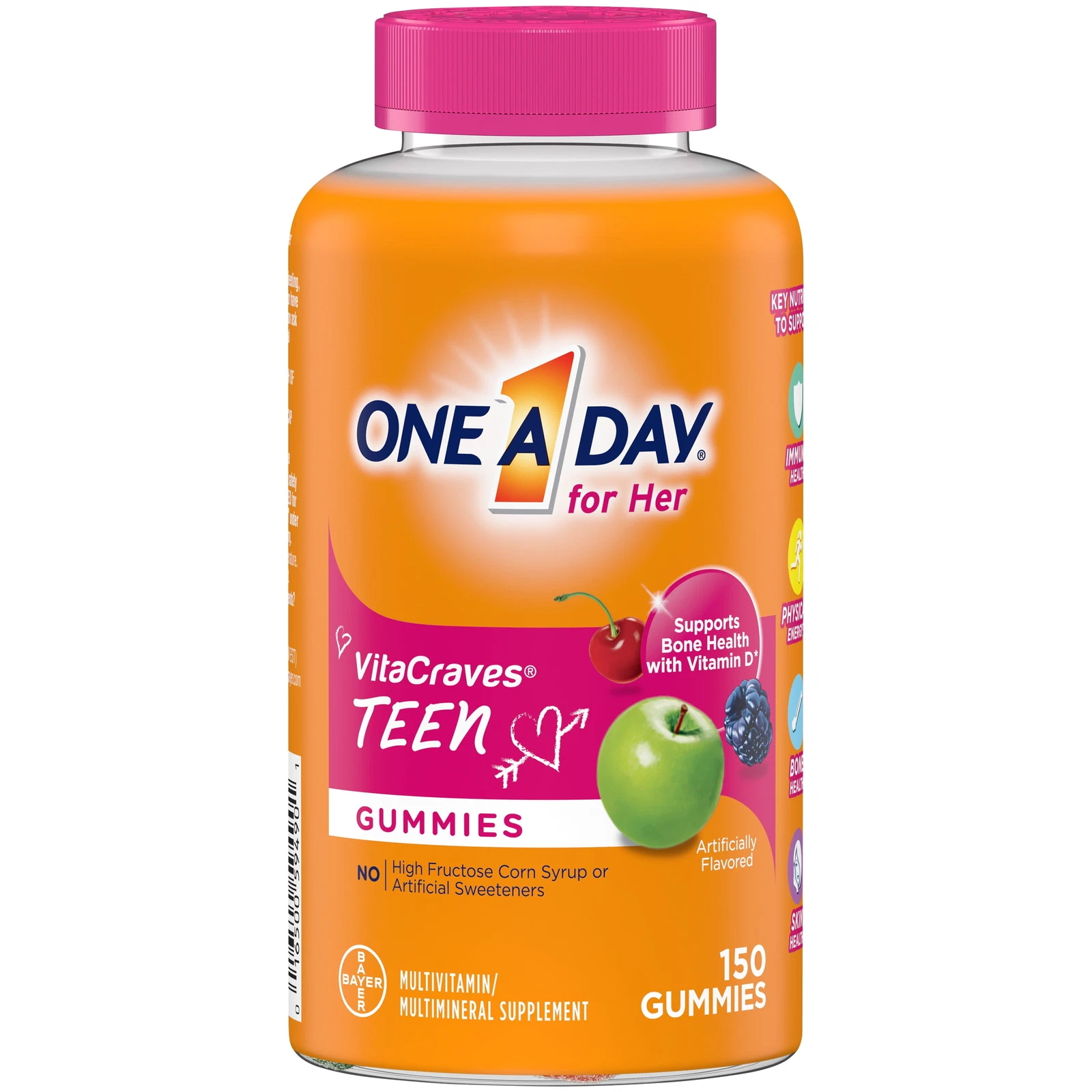 One A Day For Her Teen Multivitamin Gummies, 150 Ct