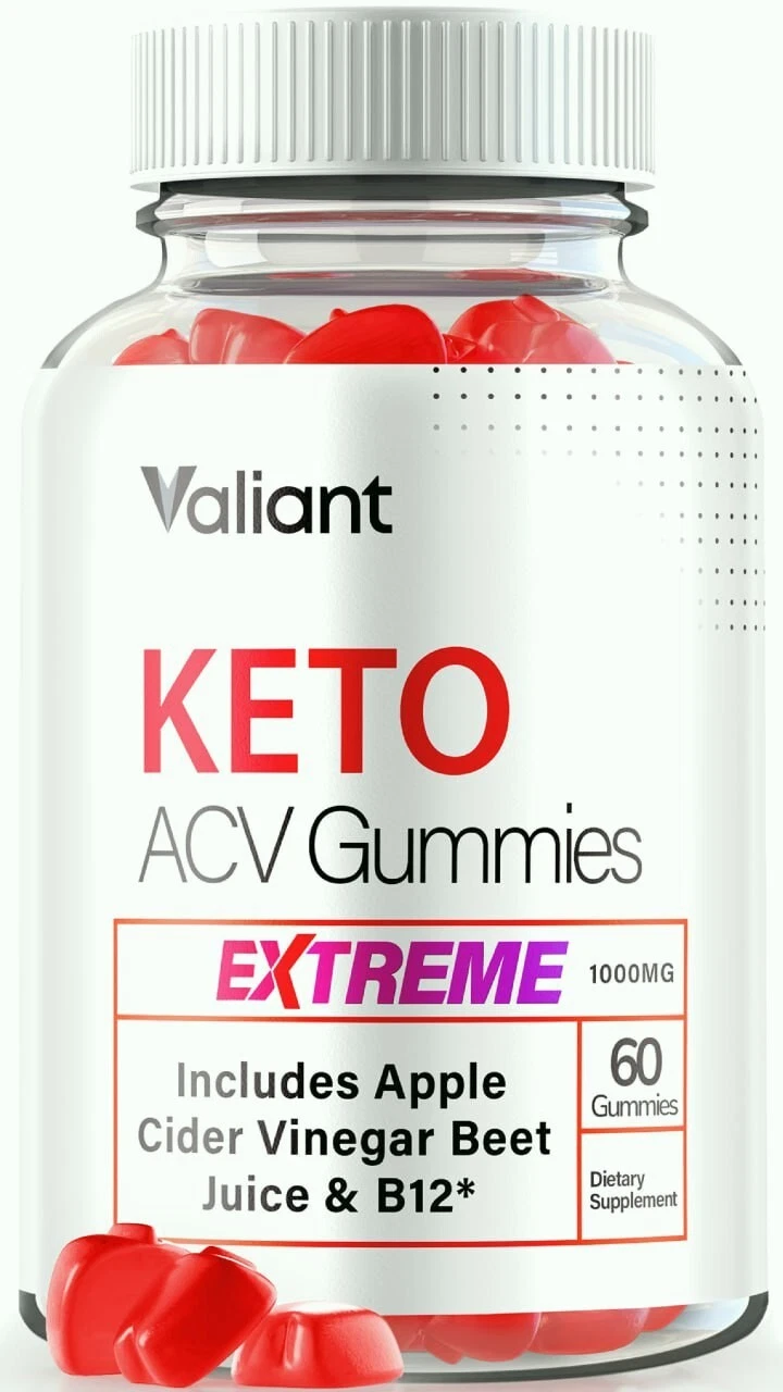 Valiant Keto ACV Gummies Extreme, Weight Loss Gummy for Burning Fat 60ct