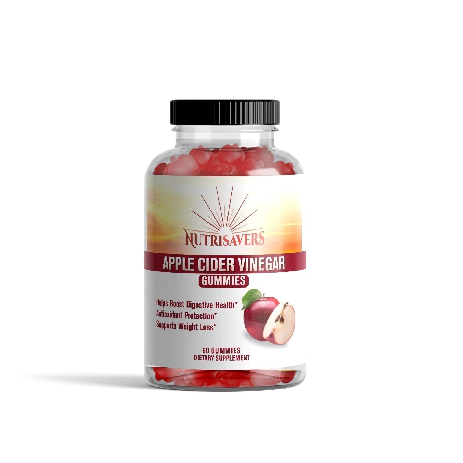 Naturals Apple Cider Vinegar Gummies Diet Supplement for Digestion - 60 Count