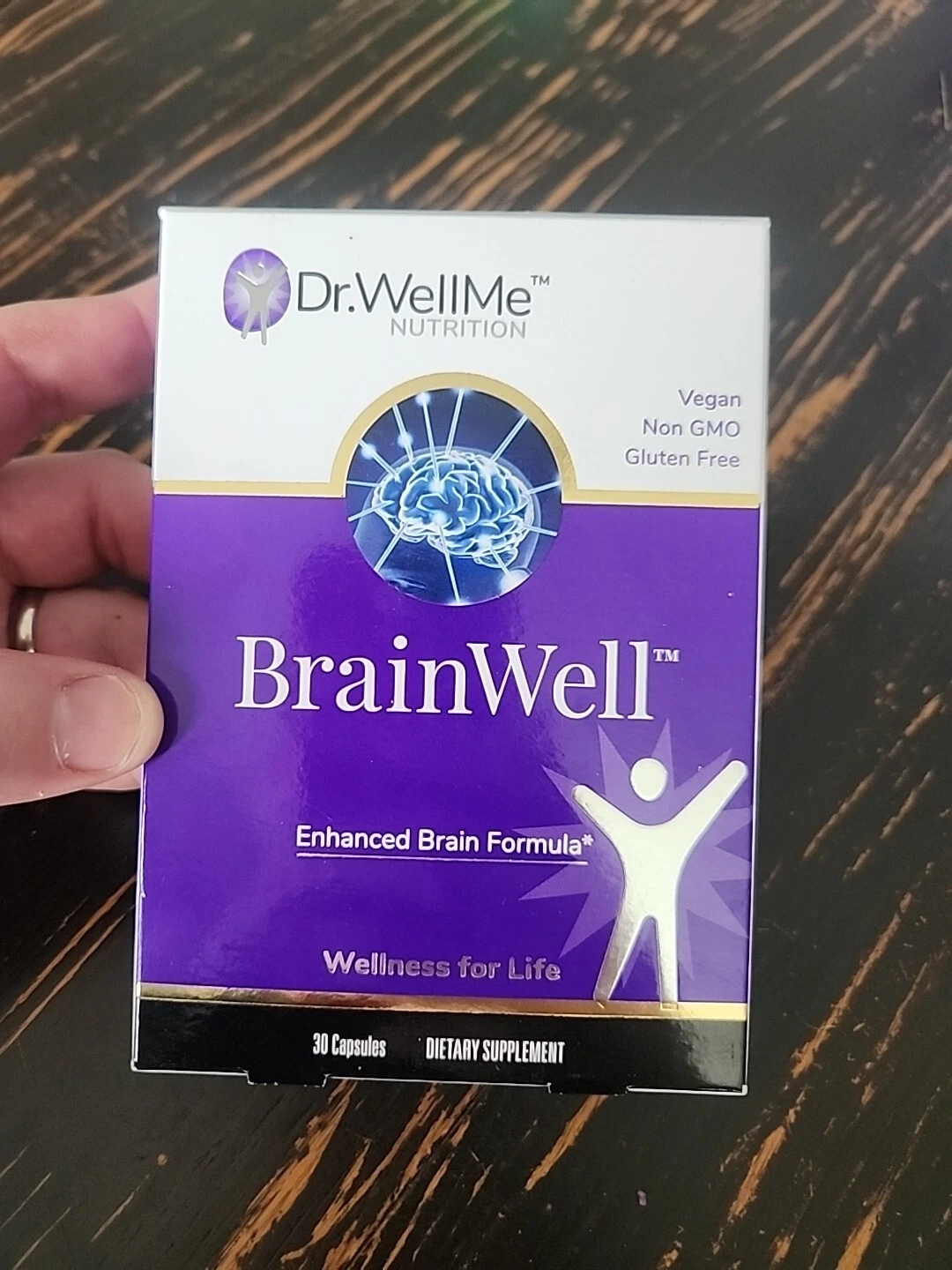 Dr.WellMe Brainwell Nootropic Brain Booster Ginkgo Biloba Turmeric 30 Capsules