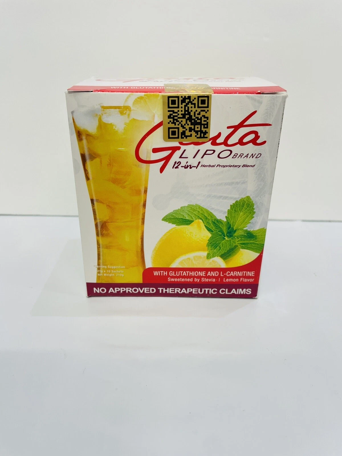 Original Gluta Lipo Juice 12in1 (Whitening & Slimming) x 20 Sachets