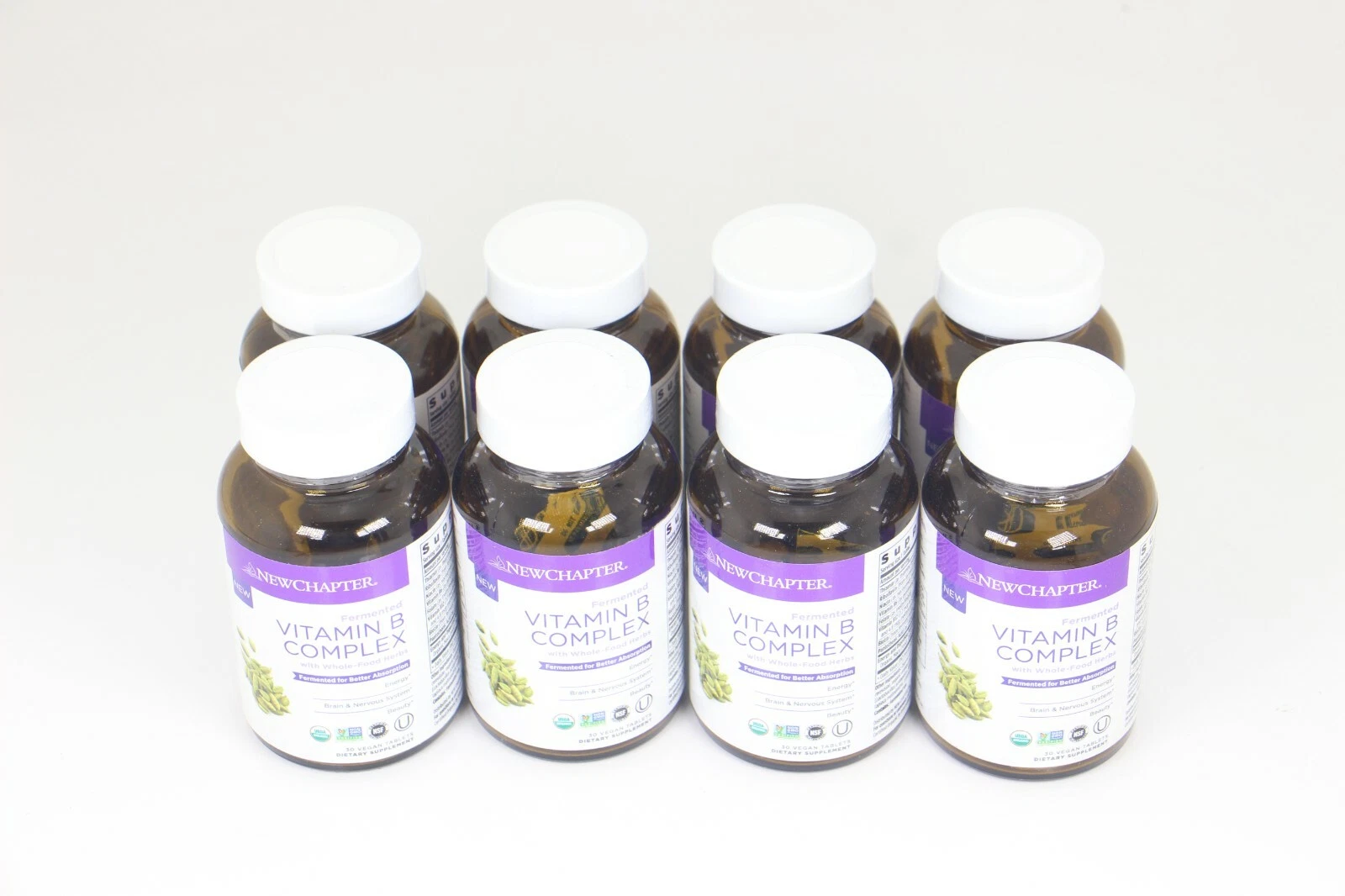 READ 8 x New Chapter Fermented Vitamin B Complex 30 tablets
