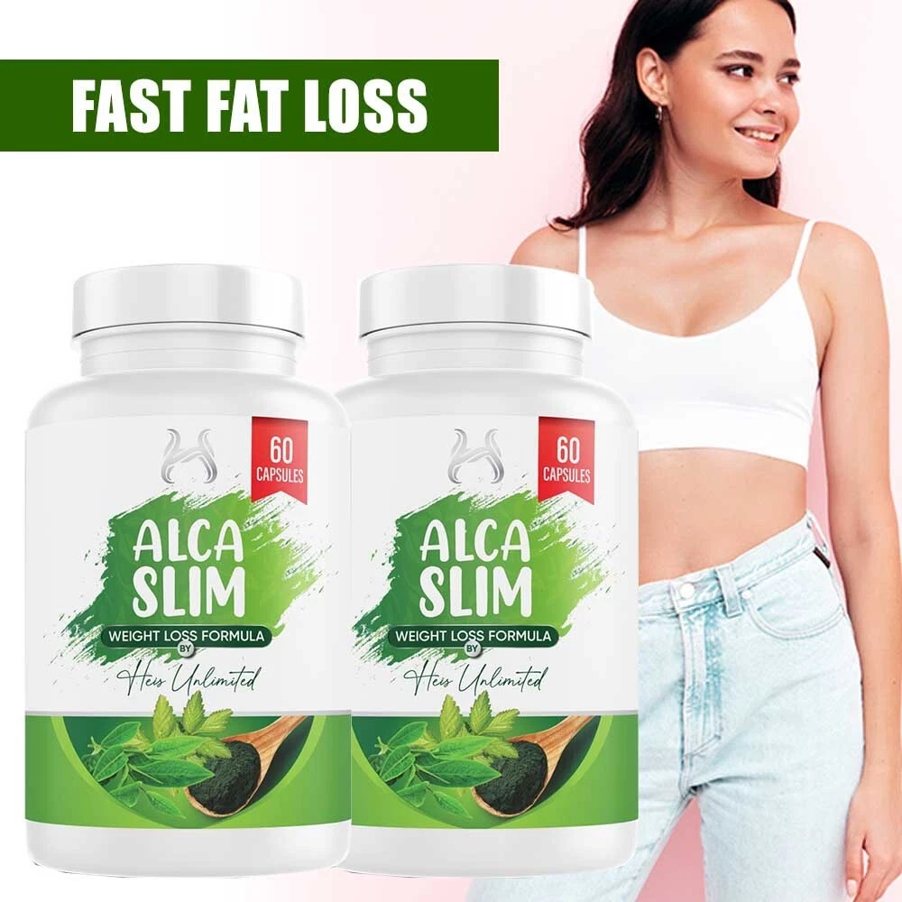 Alcaslim 2-Pack – Powerful Fat Burner for Fast Weight Loss & Slimming Support