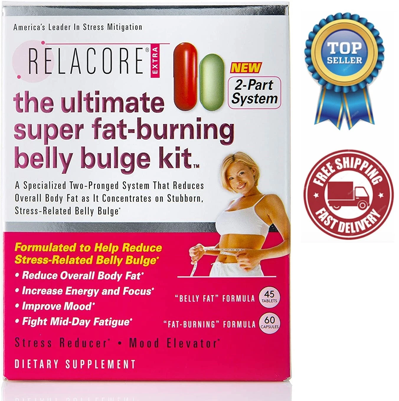 Relacore The Ultimate Super Fat Burning Belly Bulge Kit - 105 Count