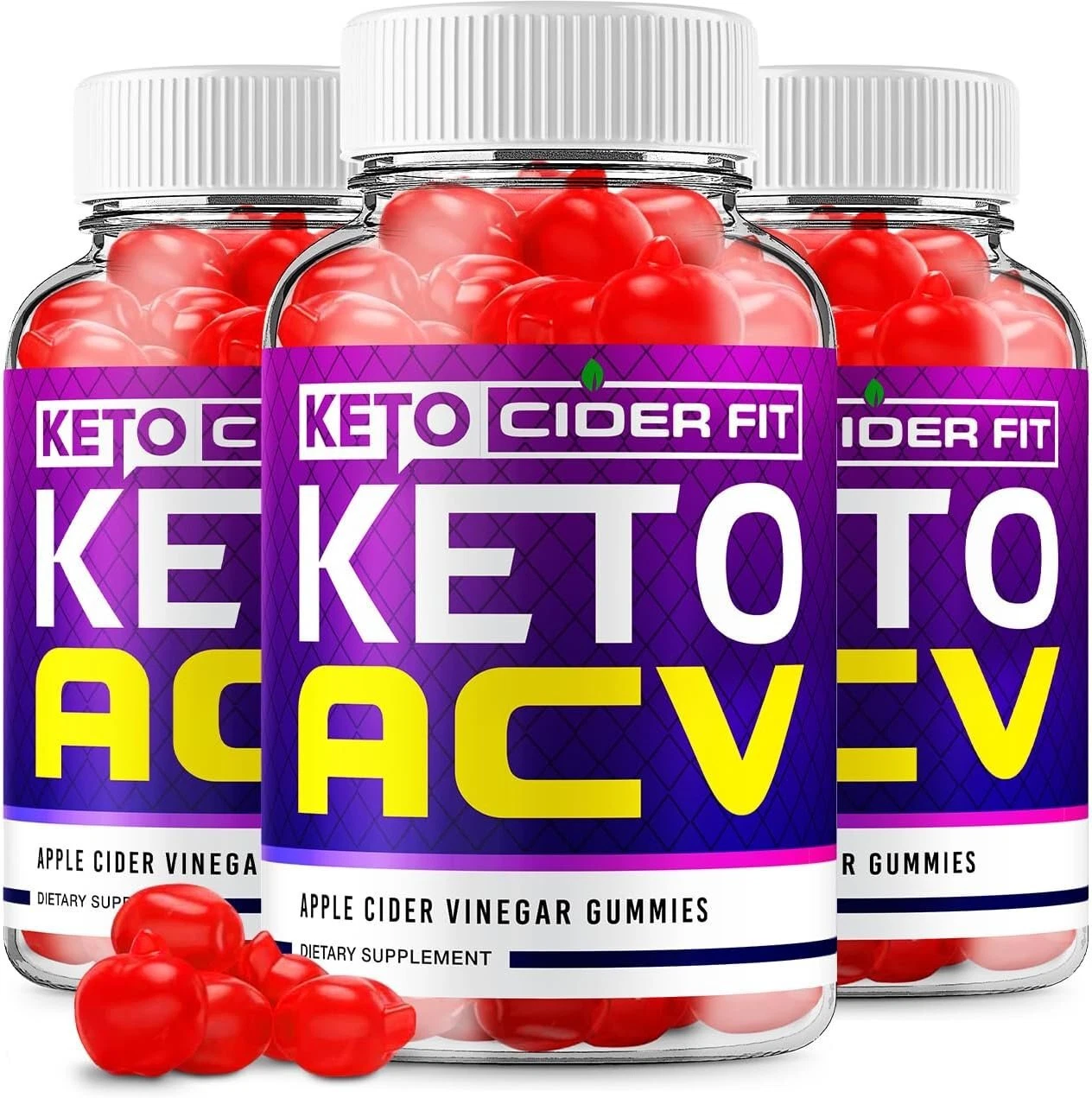 (3 Pack) Keto Cider Fit ACV Gummies - Official - Keto CiderFit ACV Advanced...