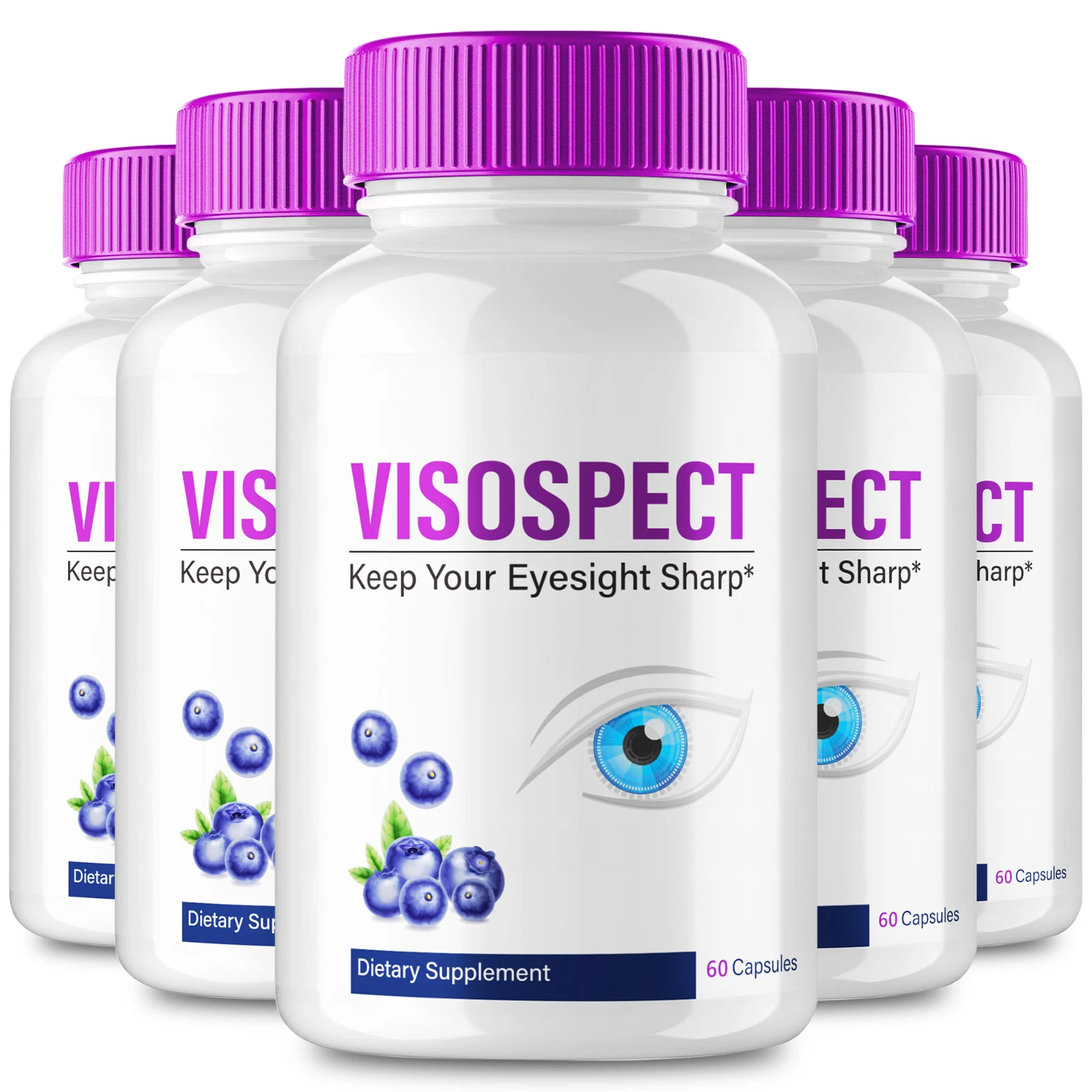 (5 Pack) Visospect Vision Support Pills for Clear Vision & Overall Eye Health