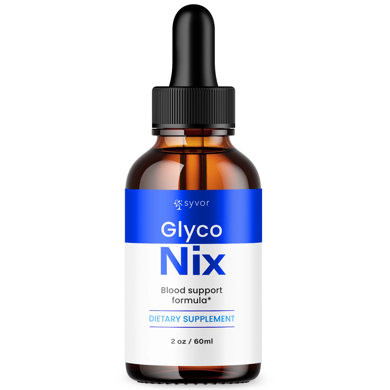Glyco Nix Advanced Formula Drops Natural Blood Support Supplement 30 Servings
