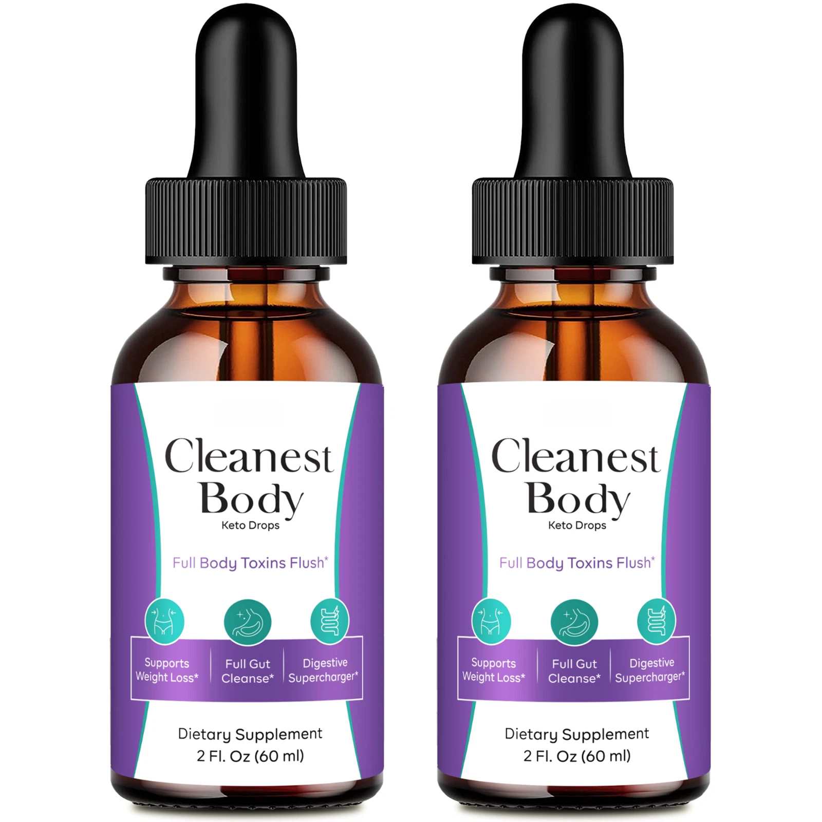 Cleanest Body Keto Drops, CleanestBody Drops for Weight Management (2 Pack)