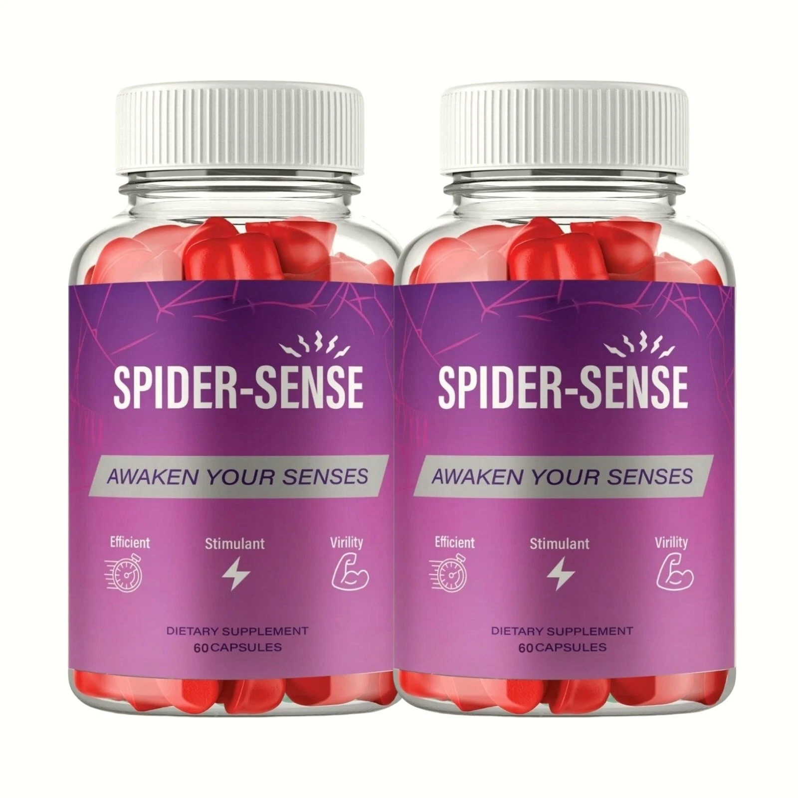 2-Pack Spider Sense Gummies for Men, SpiderSense Male Gummies - 120 Gummies