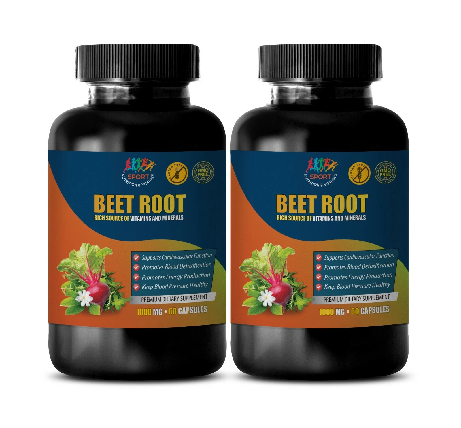 athletic performance enhancement supplement - BEETROOT - digestion aid 2 BOTTLE