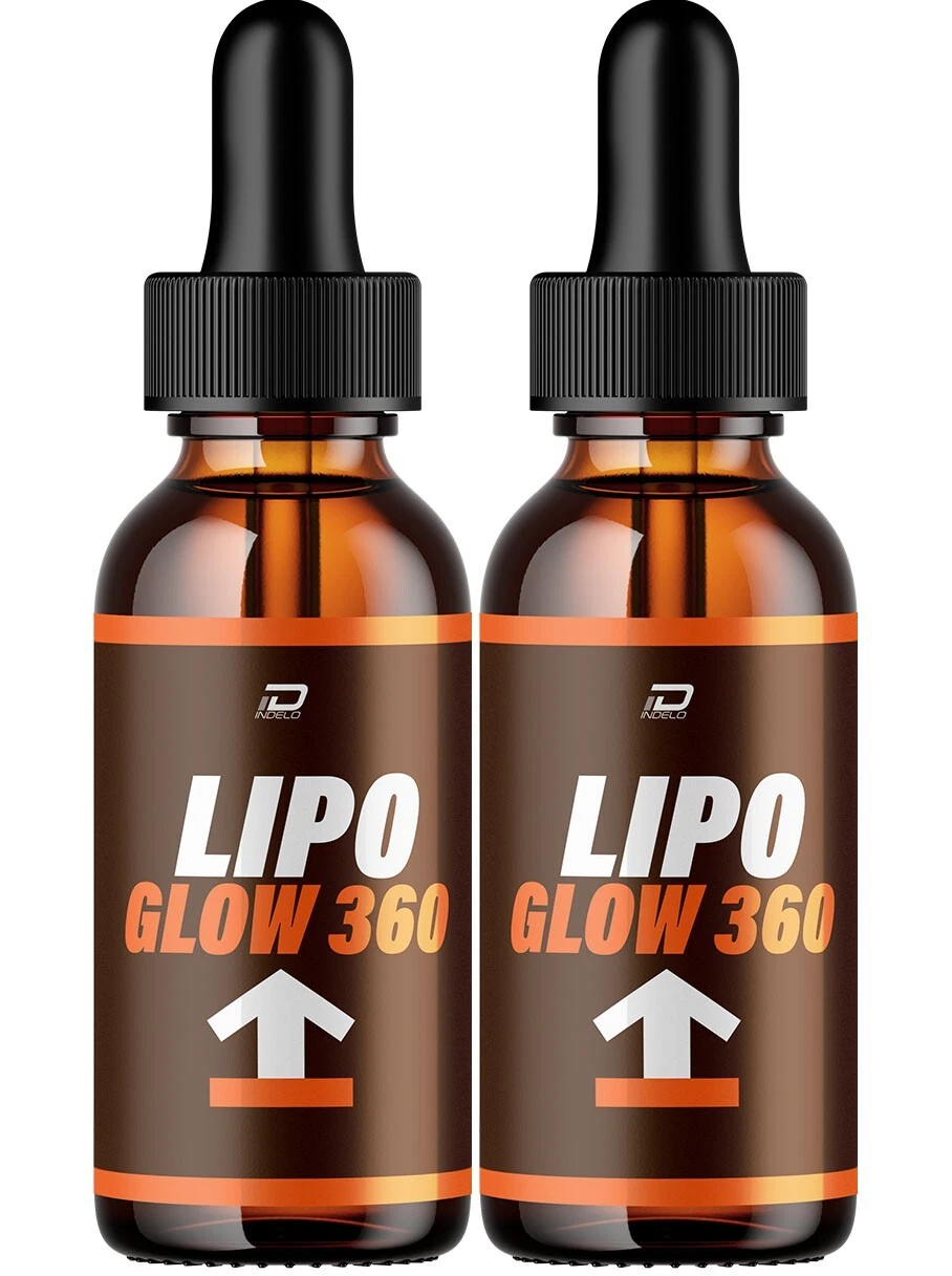 (2 Pack) Lipo Glow 360 Drops Healthy Formula - LipoGlow 360 Liquid All Natural