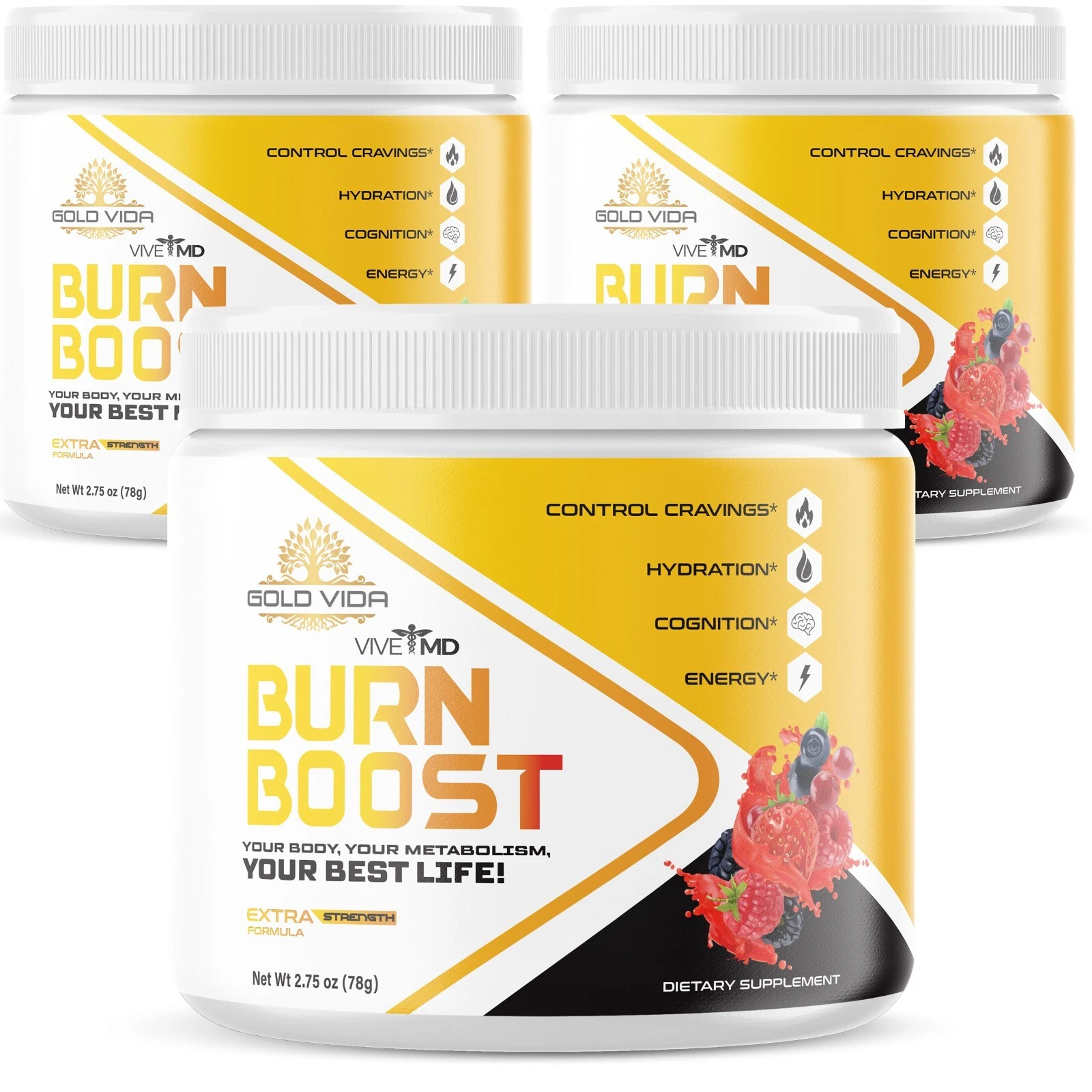 Burn Boost Powder - Official Formula (3 Pack)