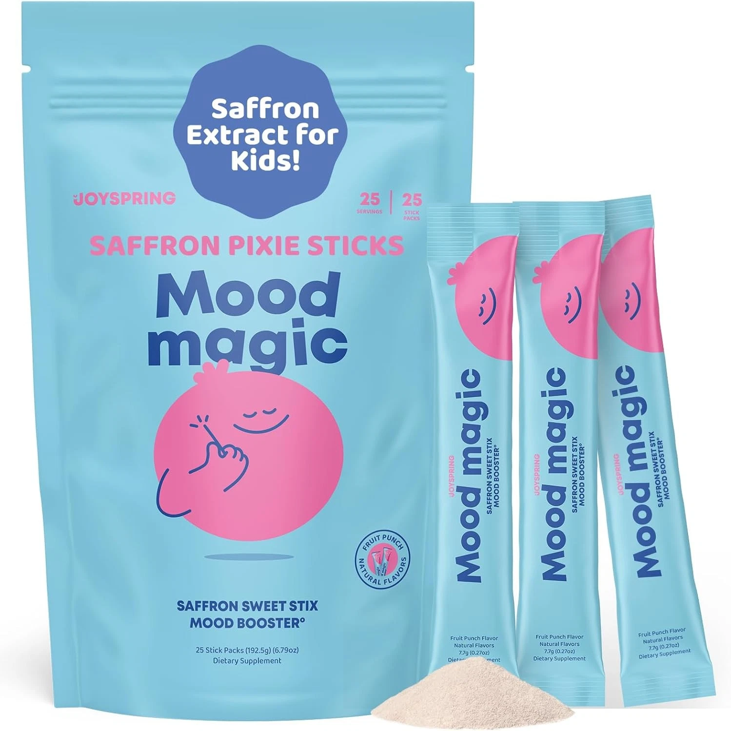 Pixie Sticks with Saffron for Kids | Mood Balance Supplements 1 Packs US
