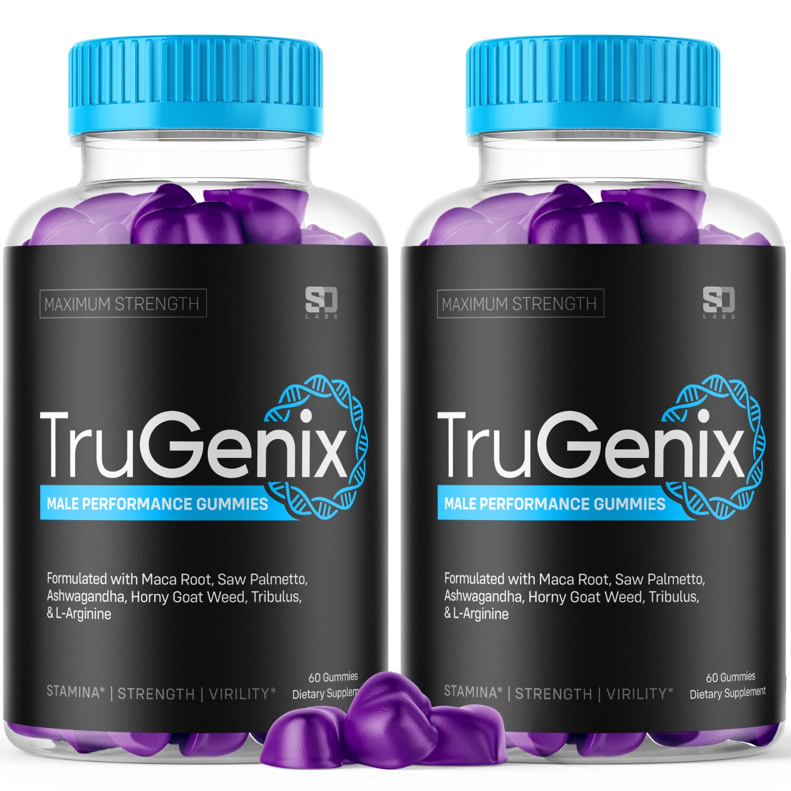 (2 Pack) TruGenix Gummies For Men - Advanced Formula Vitamin Supplement 120 Gums