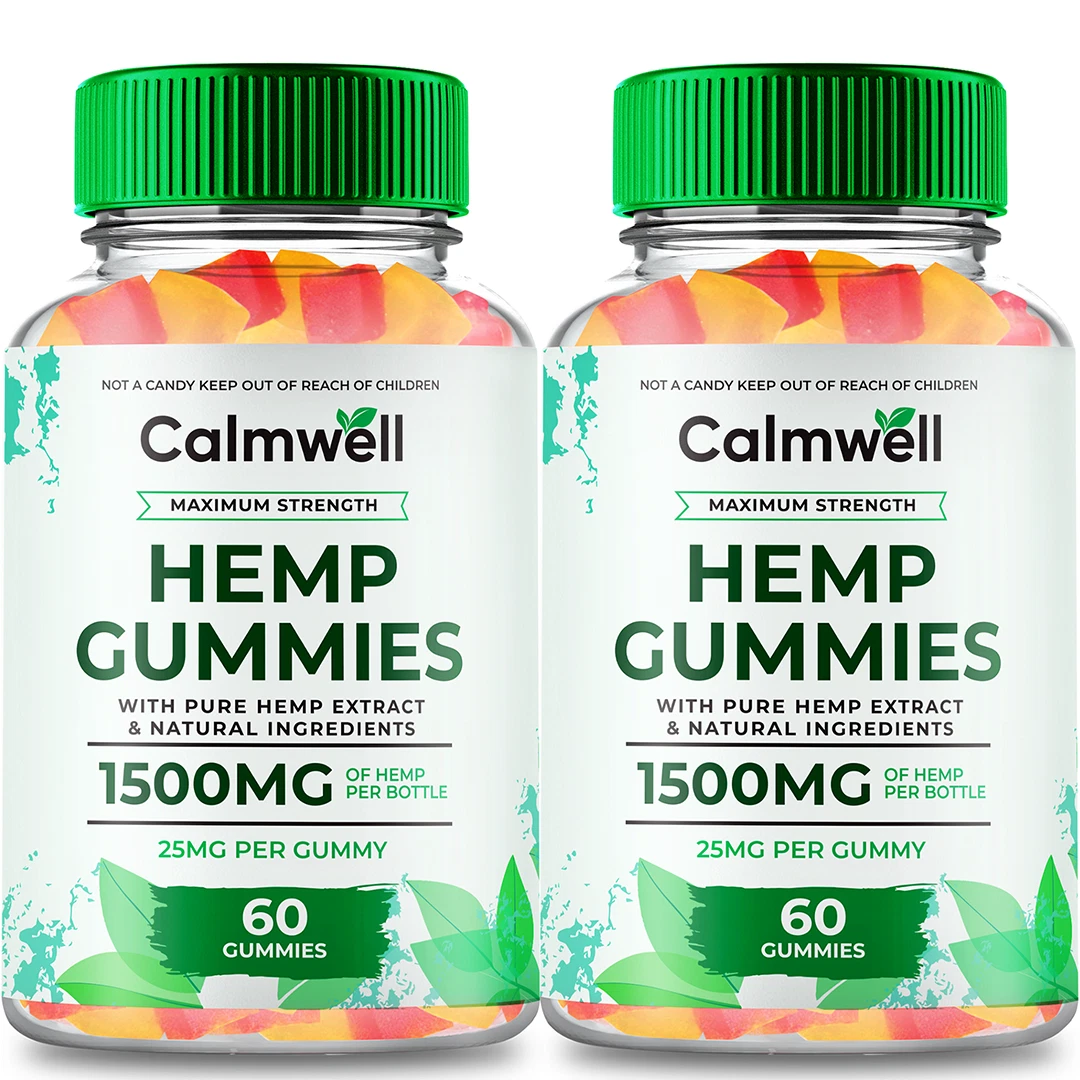 (2 Pack) Calmwell Gummies with Organic Seeds Extract Supplement (120 Gummies)