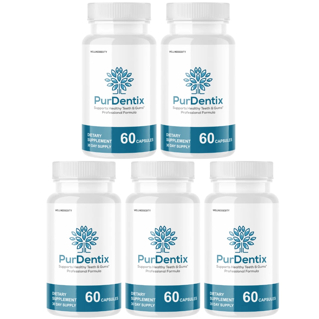 Purdentix Oral Probiotic Support Healthy Teeth and Gums Pur Dentix - 5 Bottles