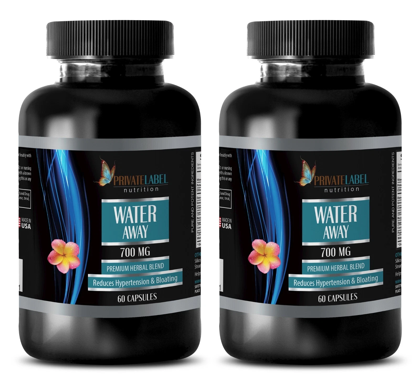 Vitamin B6 Complex - WATER AWAY PILLS - Supports Weight Loss - 2 Bottles