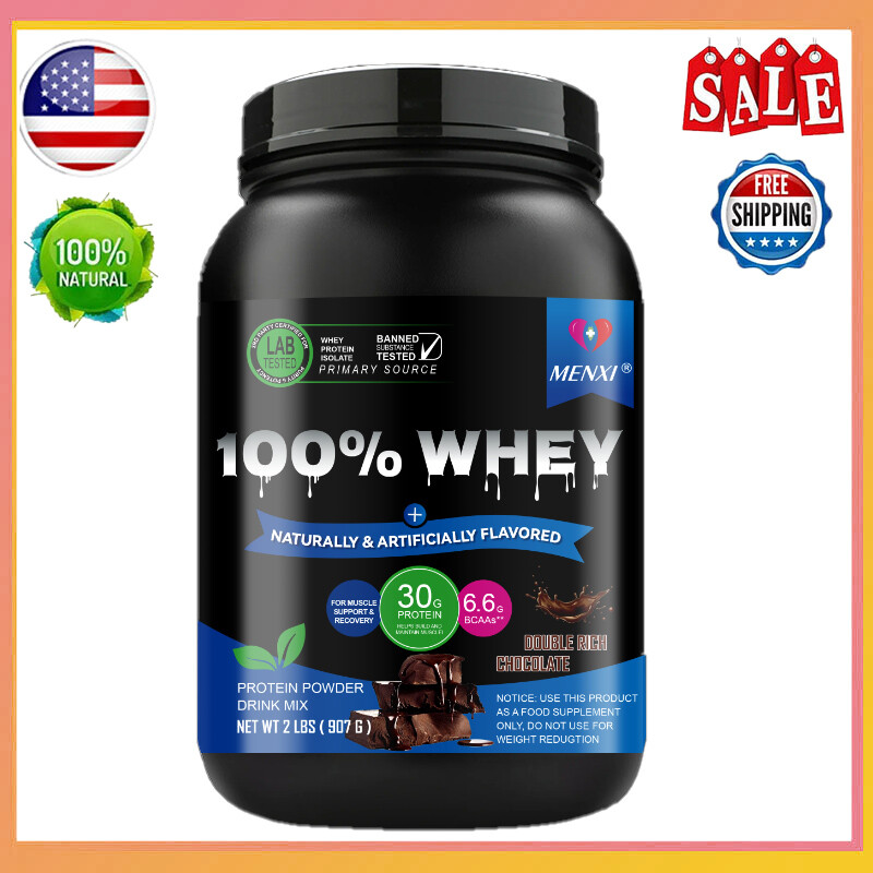 Advanced Whey Protein Powder, Muscle Support, 2lbs, Chocolate Flavor, EXP 7/26