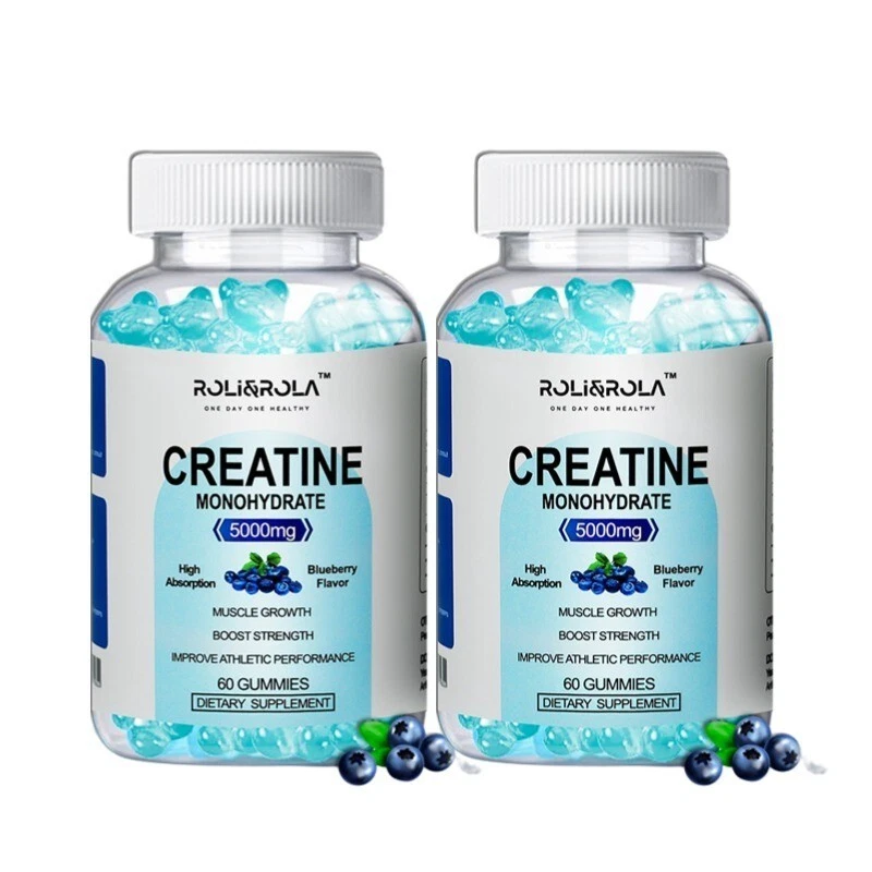 Creatine Monohydrate Gummies 5000mg | Muscle Booster | 2-Pack | Workout Energy