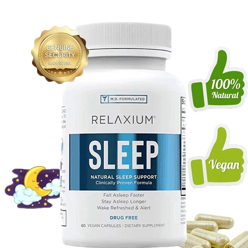 Relaxium Sleep, Helps Relax and Promote Natural Sleep, Sleep Aid 60 Capsules