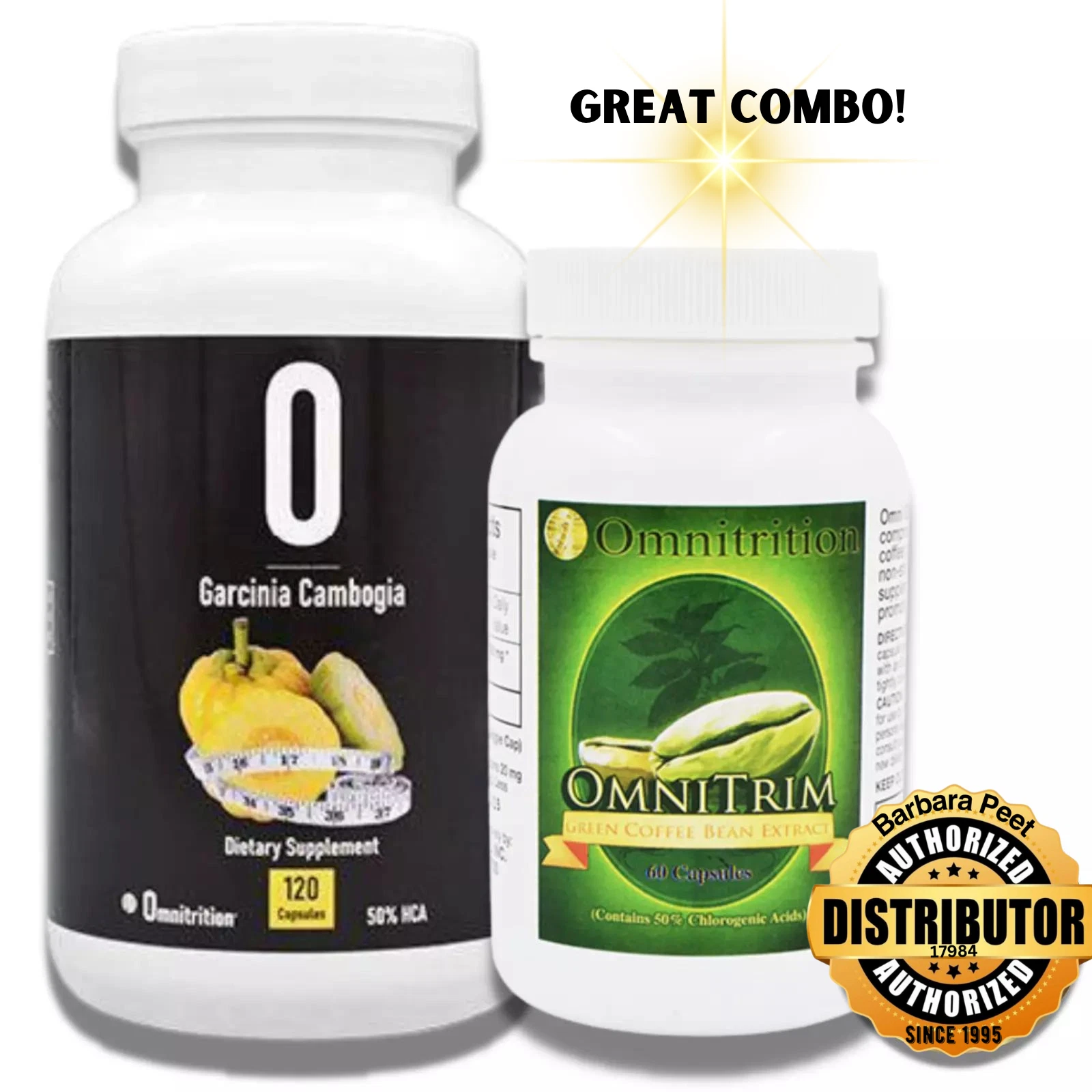 Omnitrition GARCINIA & GREEN COFFEE BEAN EXTRACT WEIGHT LOSS COMBO /FREE SHIP!