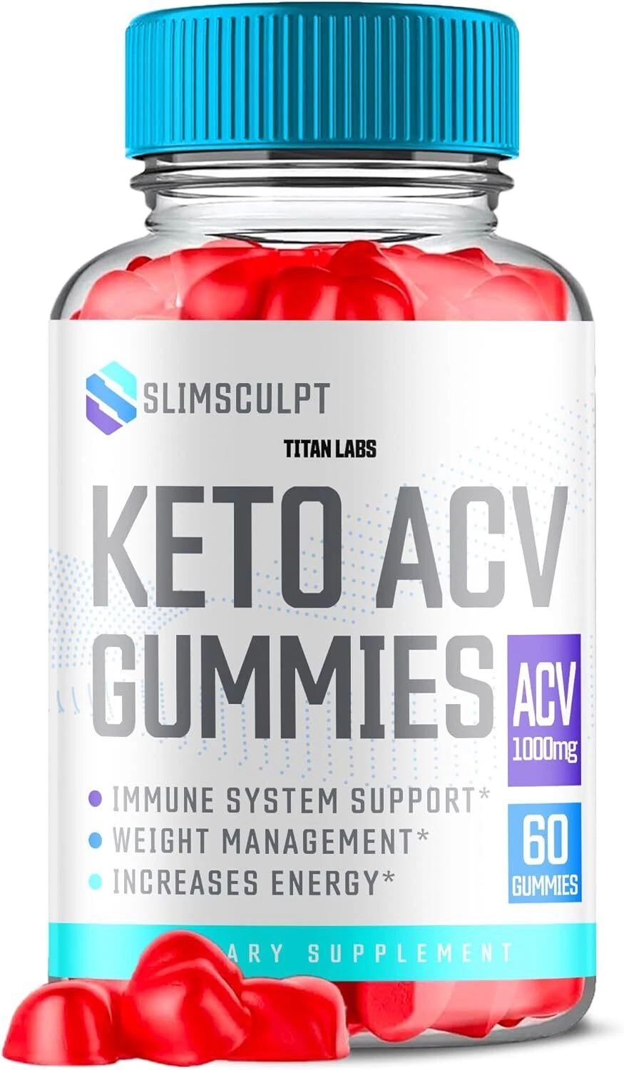 Slimsculpt Keto Gummies - Slim Sculpt ACV Gummys Weight Loss OFFICIAL - 1 Pack