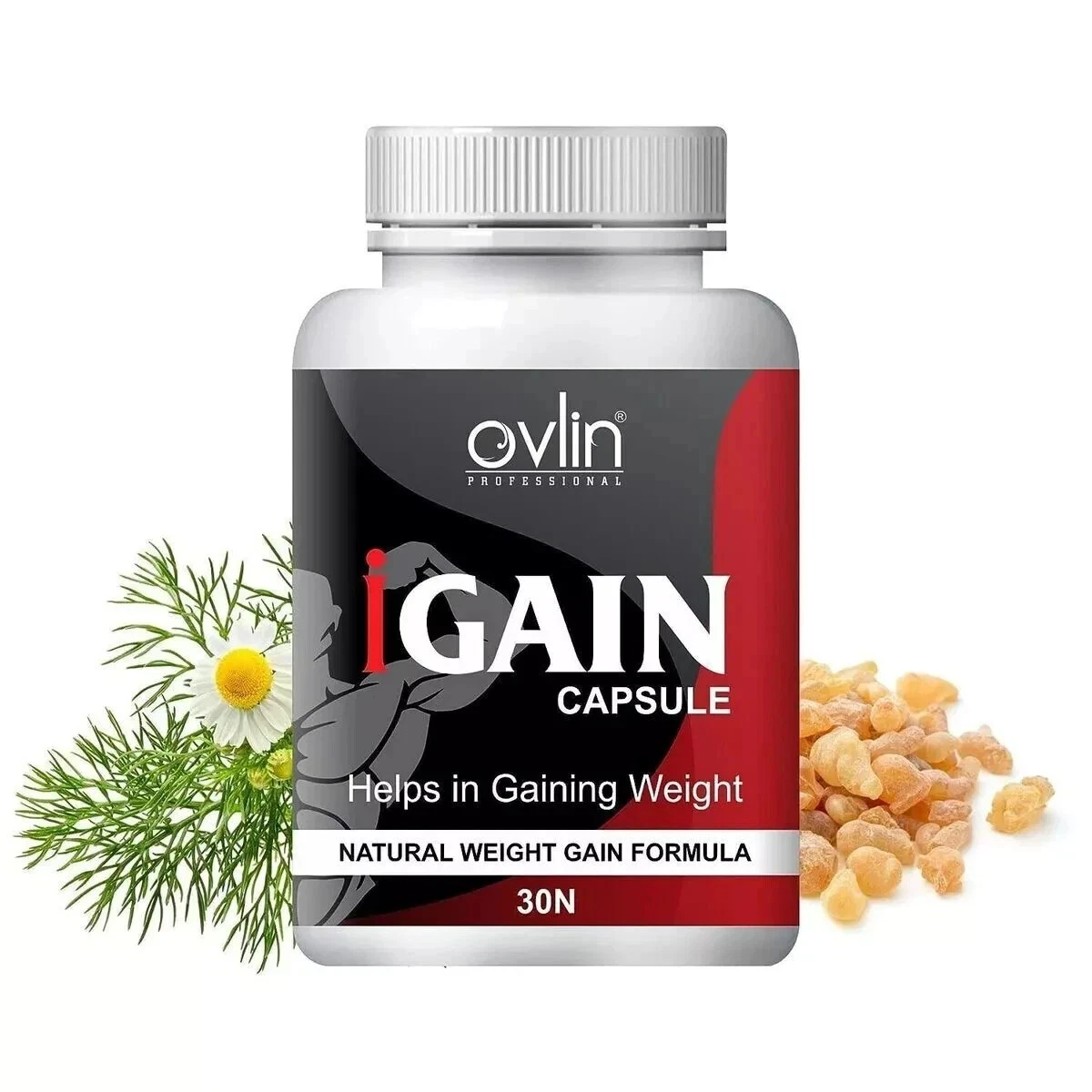 BODY GROW Fast Weight Gain Pills Muscle Gainer 30 CAPSULES - for Men 'Pack of 1'