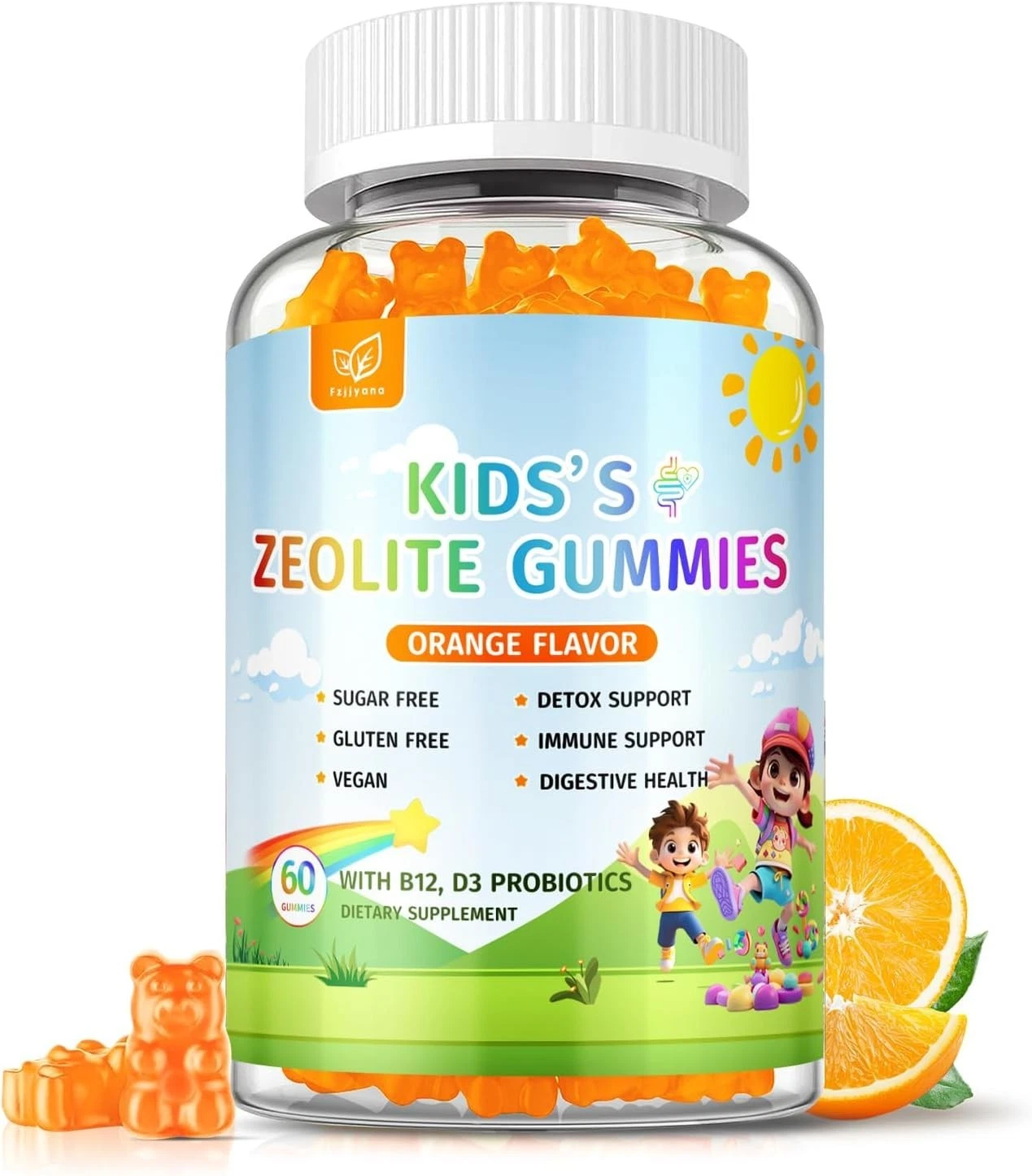 Natural Zeolite Detox for Kids Gummies ~ Digestive Health Support for Kids