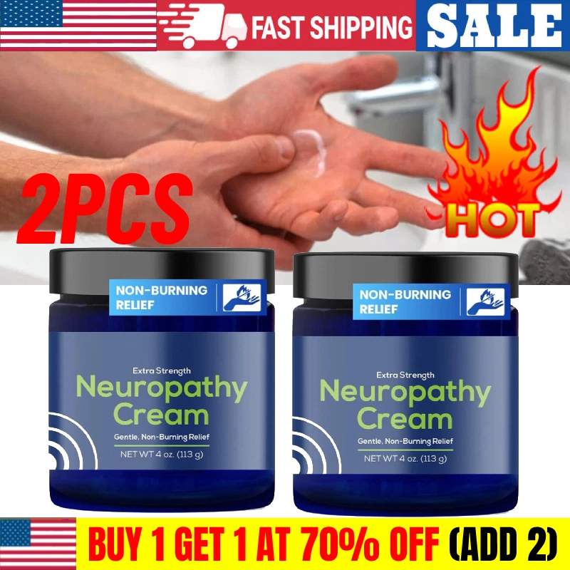 2PCS Basic Vigor Migrastil Neuropathy Relief Cream Strength for Feet Legs Hands