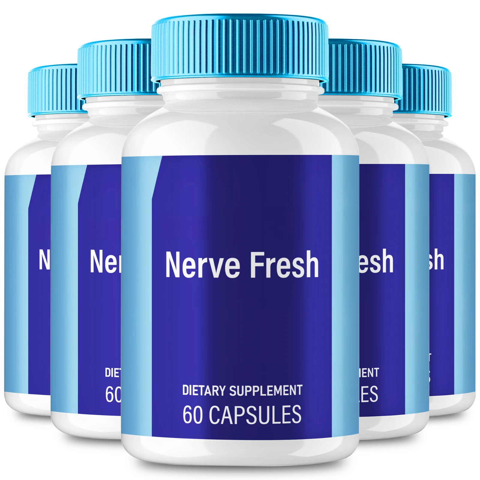 (5 Pack) Nerve Fresh Advanced Cognitive Pills for Nerve Health & Function