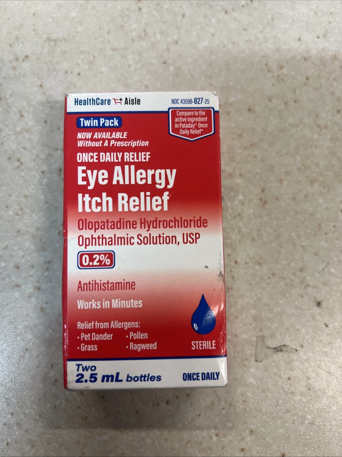 ❗️Exp 08/2025. Eye Allergy Itch Relief 5 Ml Per Box