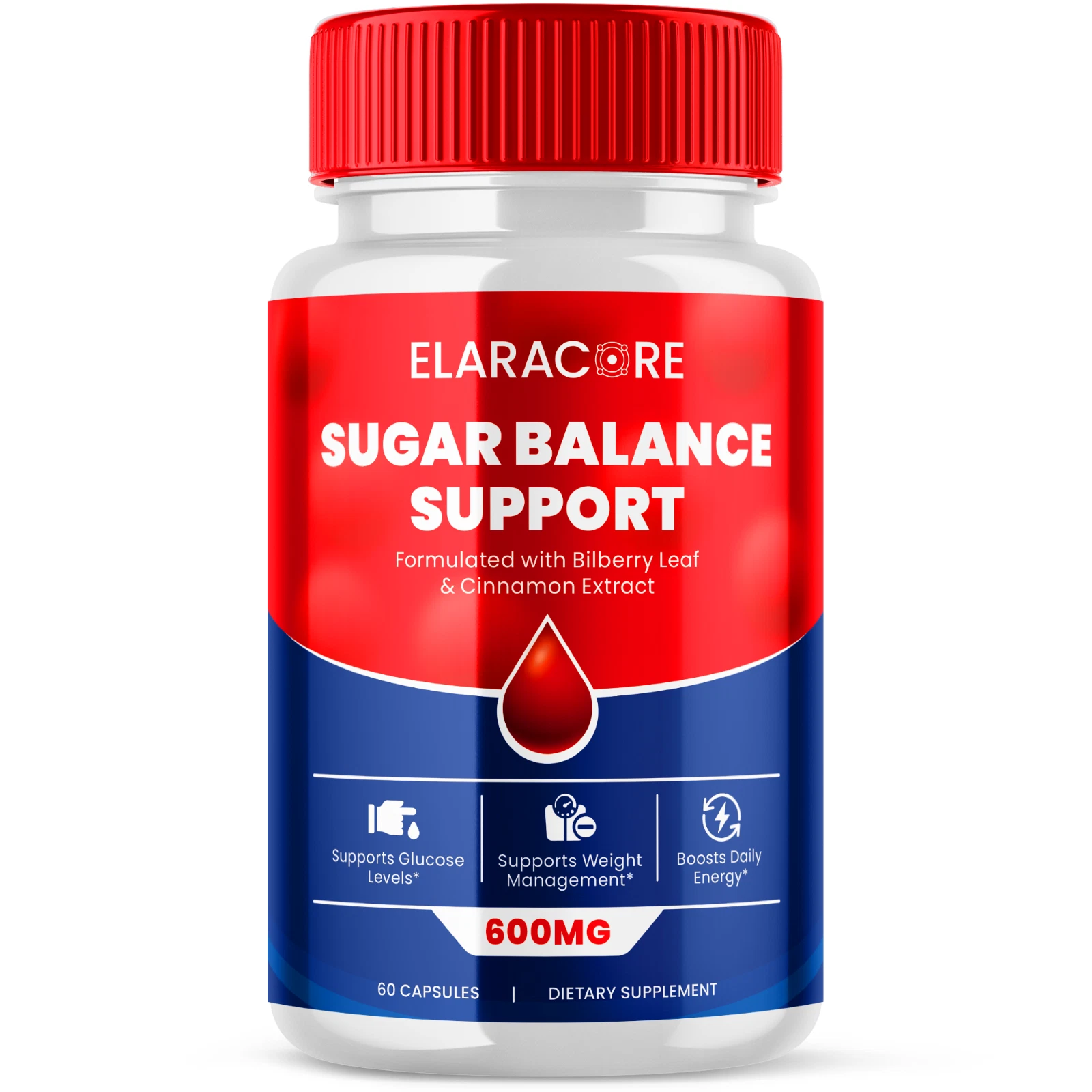 Elaracore Advanced Glycogen Supplement Natural Circulation Support 60 Capsules