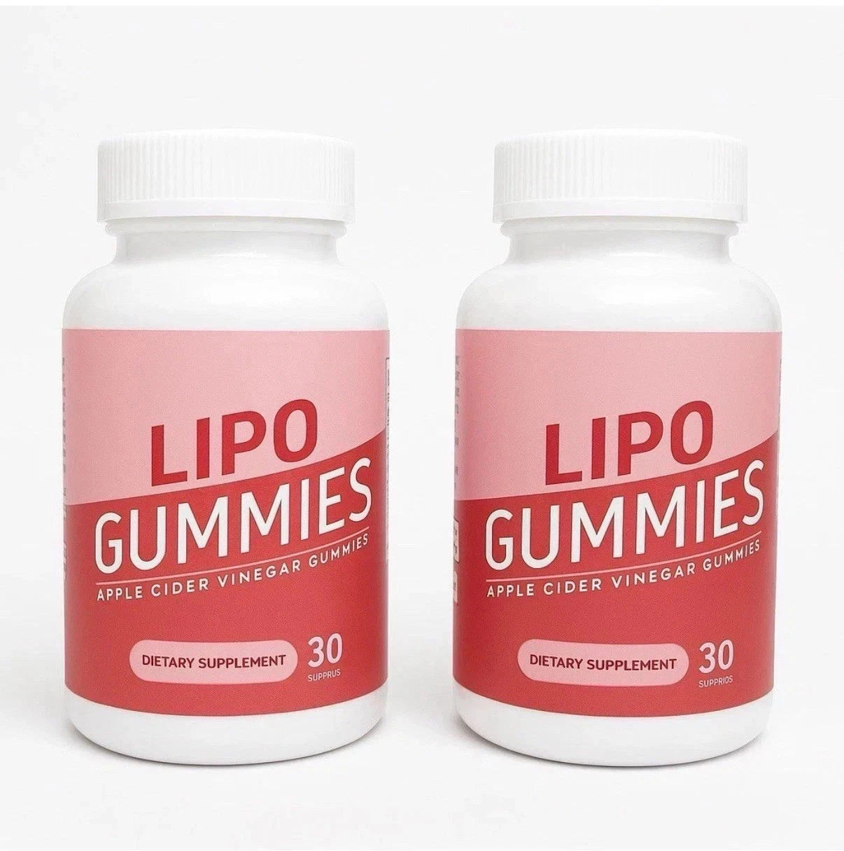 2 x Lipo Gummies Apple Cider Vinegar Gummies 30 Count Each New/Sealed!