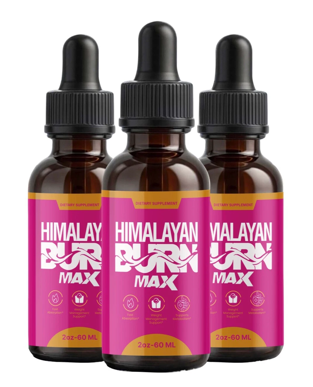 (3 Pack) Himalayan Burn Max Drops, Himalaya Burn Max Advanced Supplement
