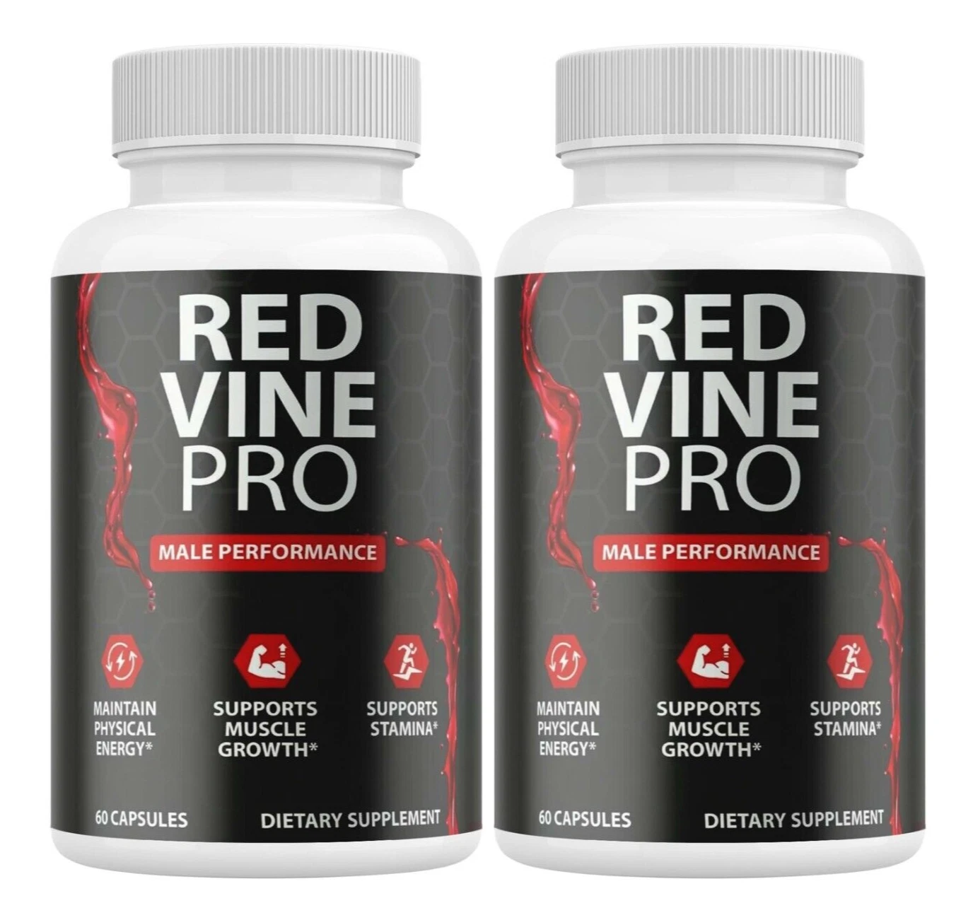 Red Vine Pro Male Pills, RedVinePro Male Vitality Supplement ( 2 Pack )