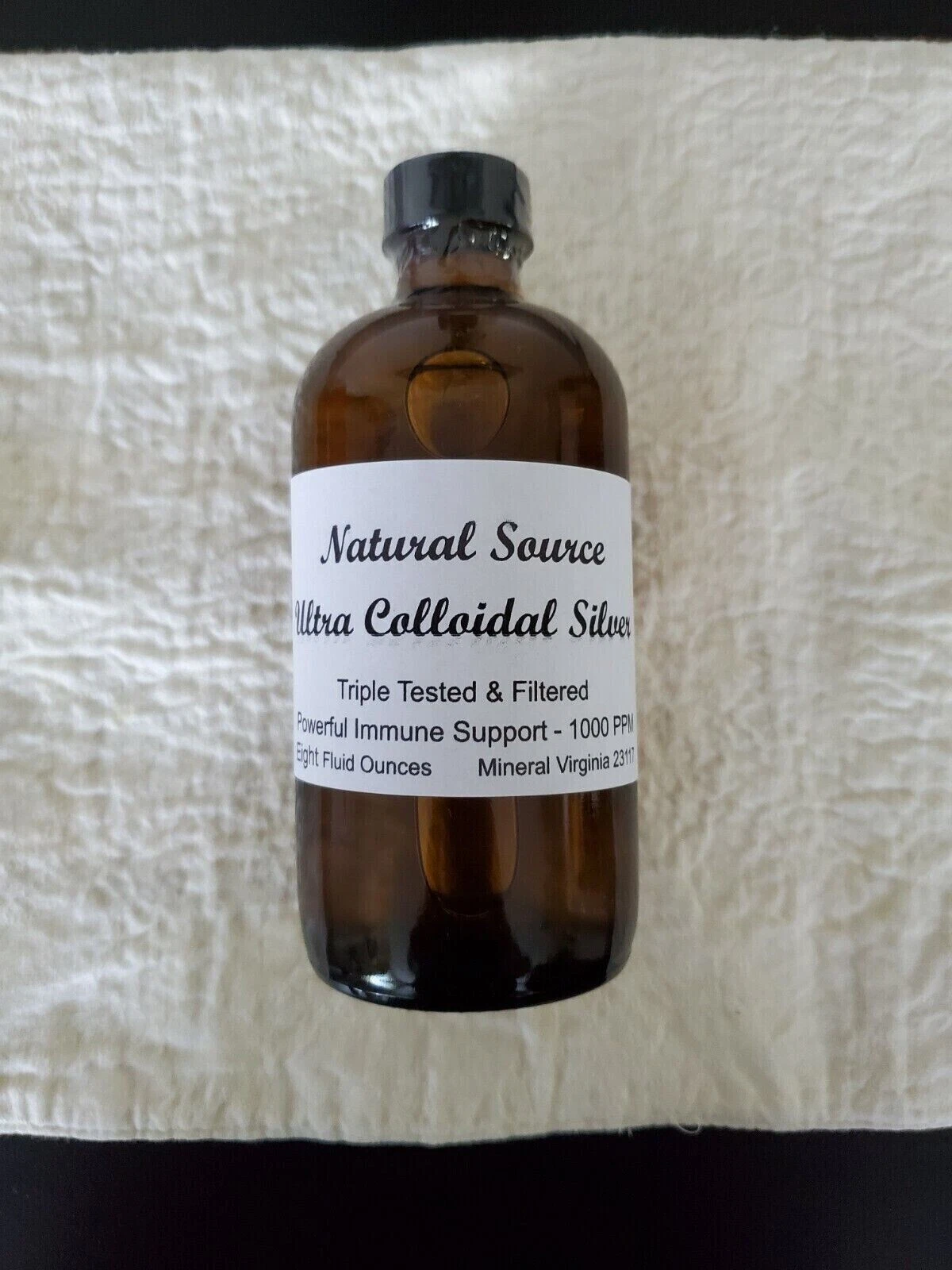 Two Bottles of Ultra Colloidal Silver - (2) 8 oz Glass Bottles