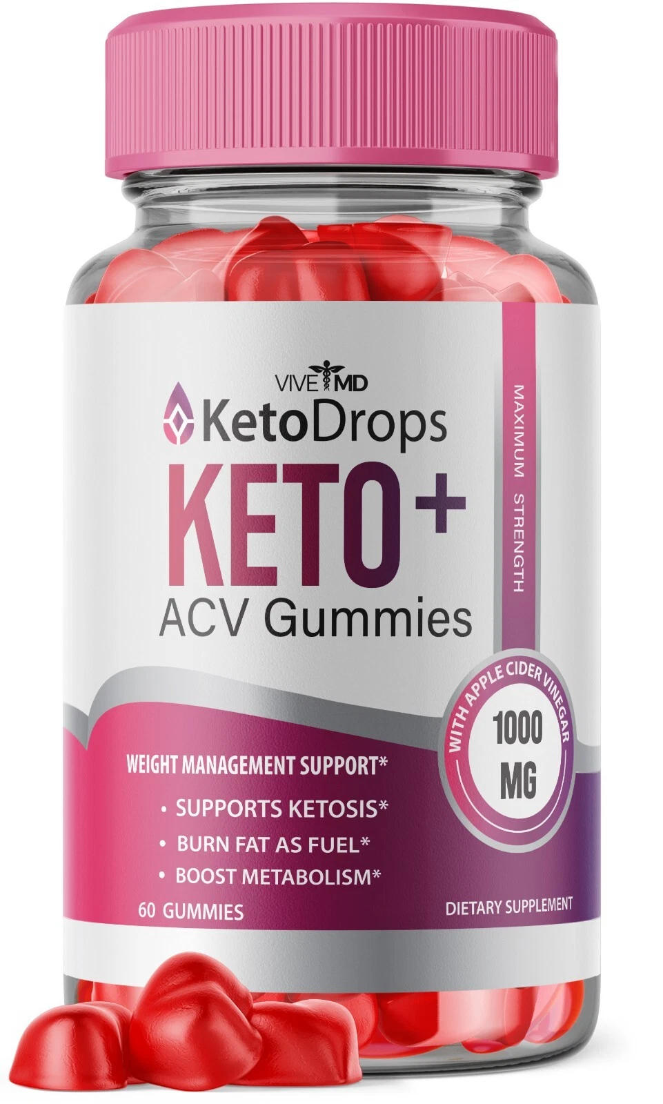 Keto Drops ACV Gummies Apple Cider Vinegar - Official Formula (1 pack)