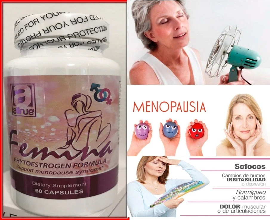 Femina phytoestro Support Menopause symptons Femina menopausia hot flash