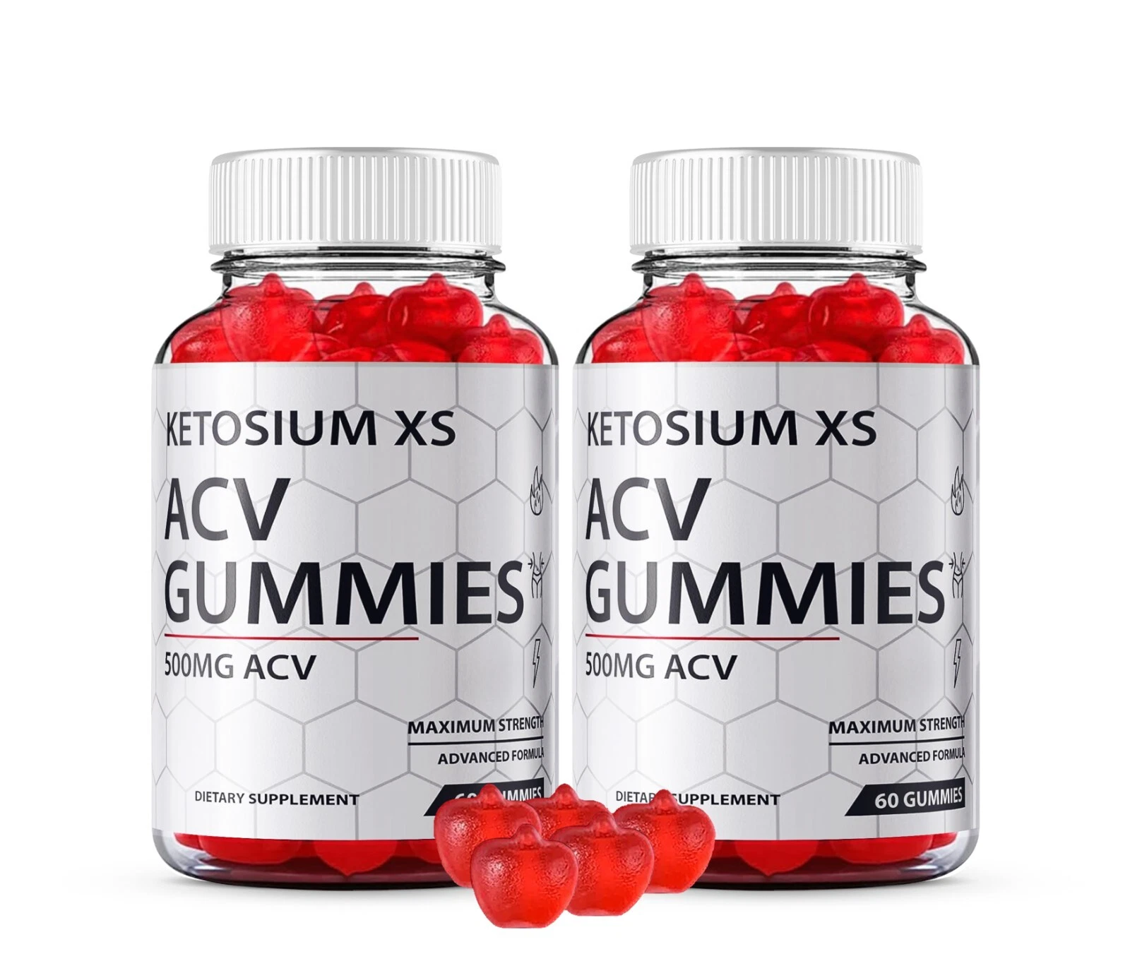 Ketosium XS ACV Gummies Weight Management Dietary Suplement (120 Gummies) 2-Pack