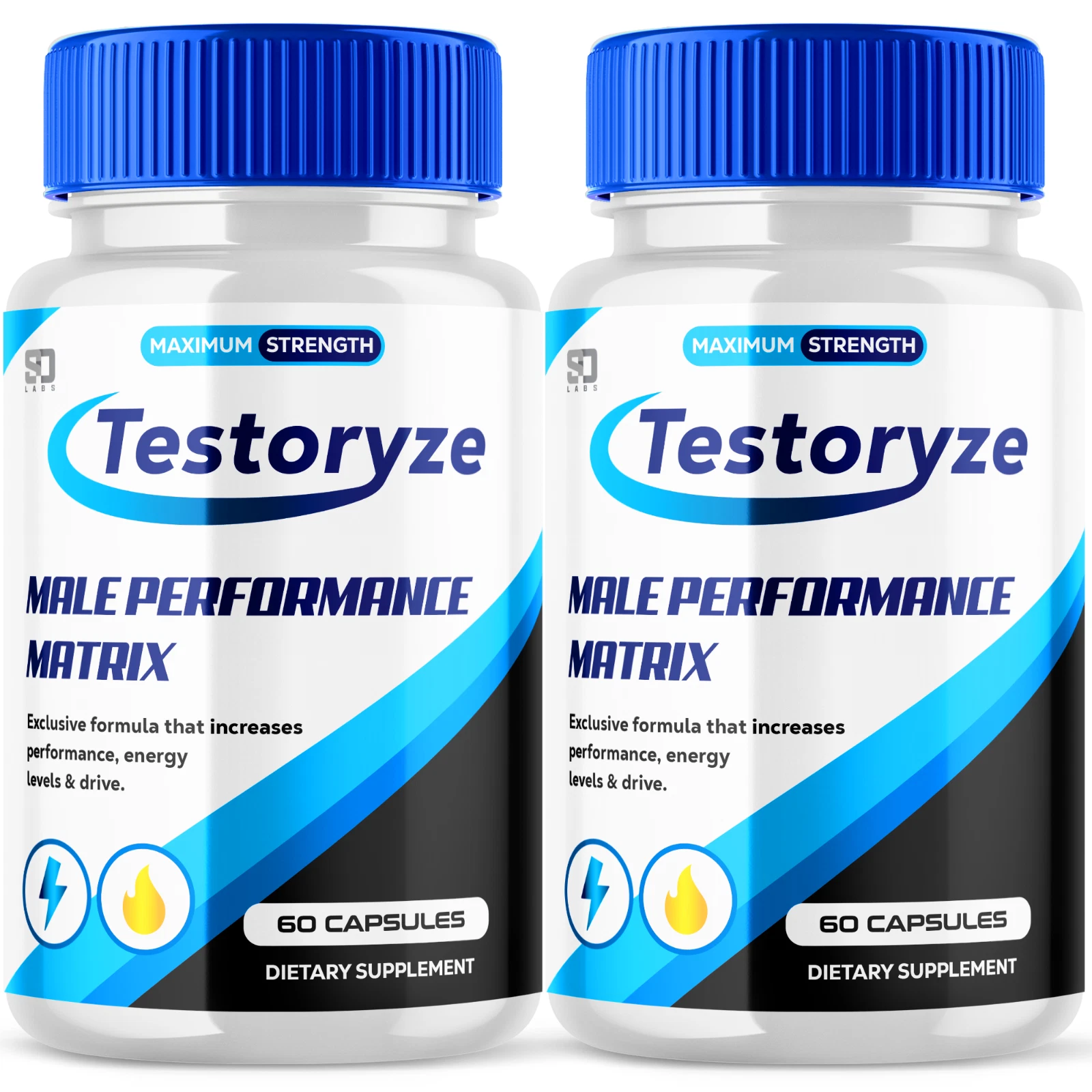 (2 Pack) Testoryze Male Pills, Maximize Energy, Vitality & Stamina 120 Capsules