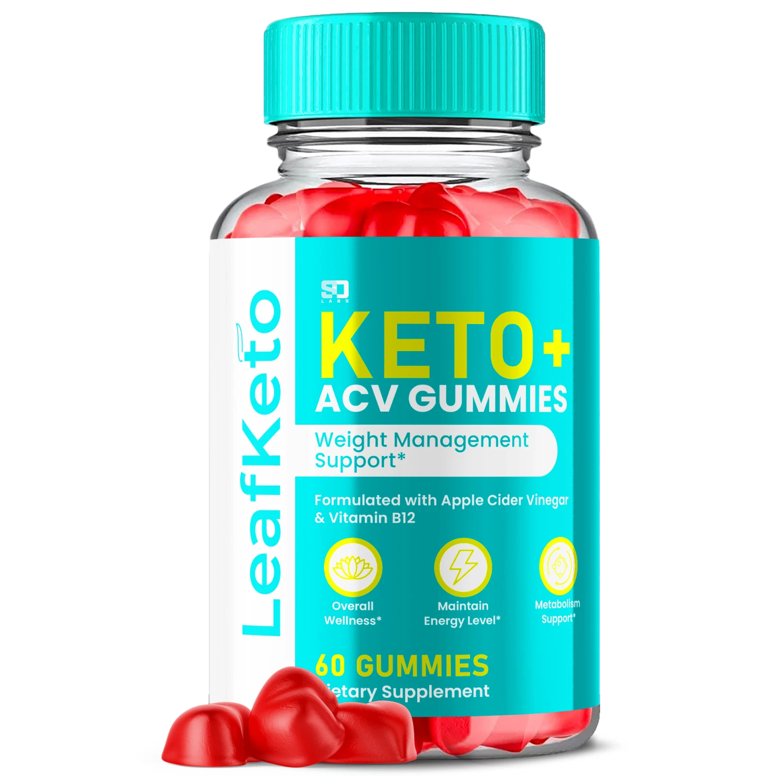 Leaf Keto ACV Gummies Supports Weight Management, Energy & Wellness 60 Gummies
