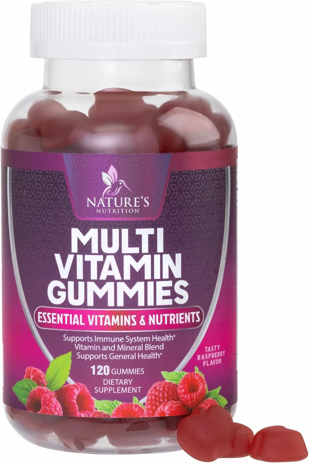 Adult Multivitamin Gummies, Daily Vitamins for Women & Men with Vitamins A, C, D